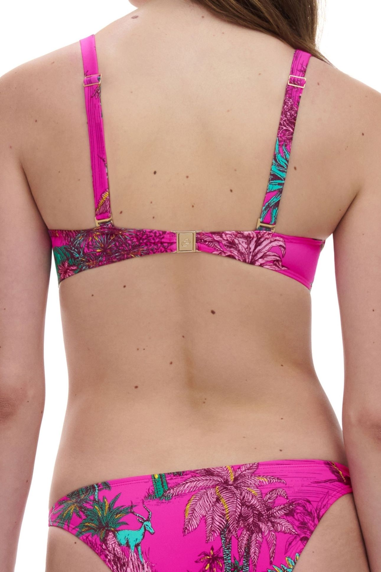 SW BRA TSHIRT HALF CUP MEMORY PINK JUNGLE 2