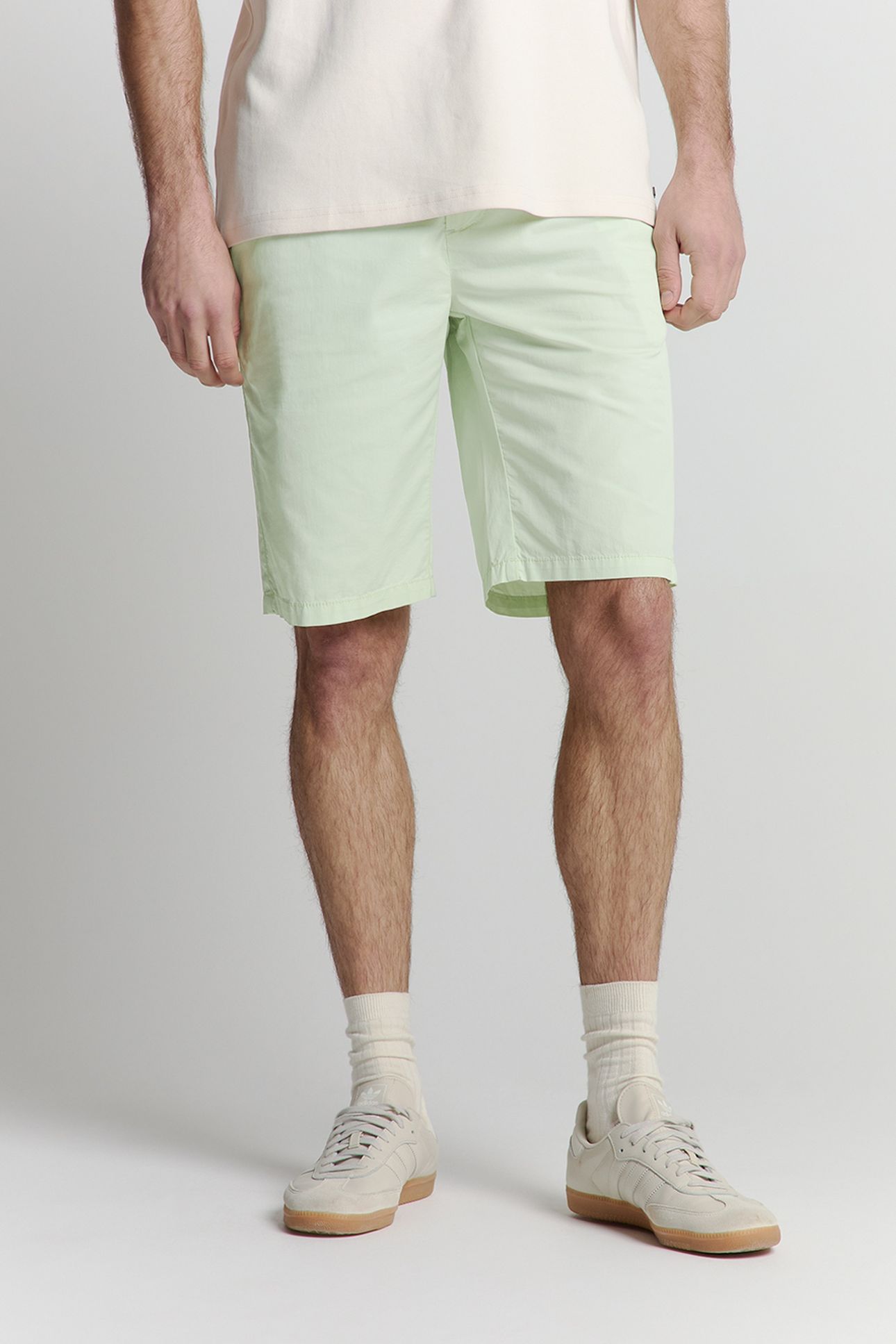 SHORT CHINO GARMENT DYED LIGHT WEIGHT STRETCH MINT 1