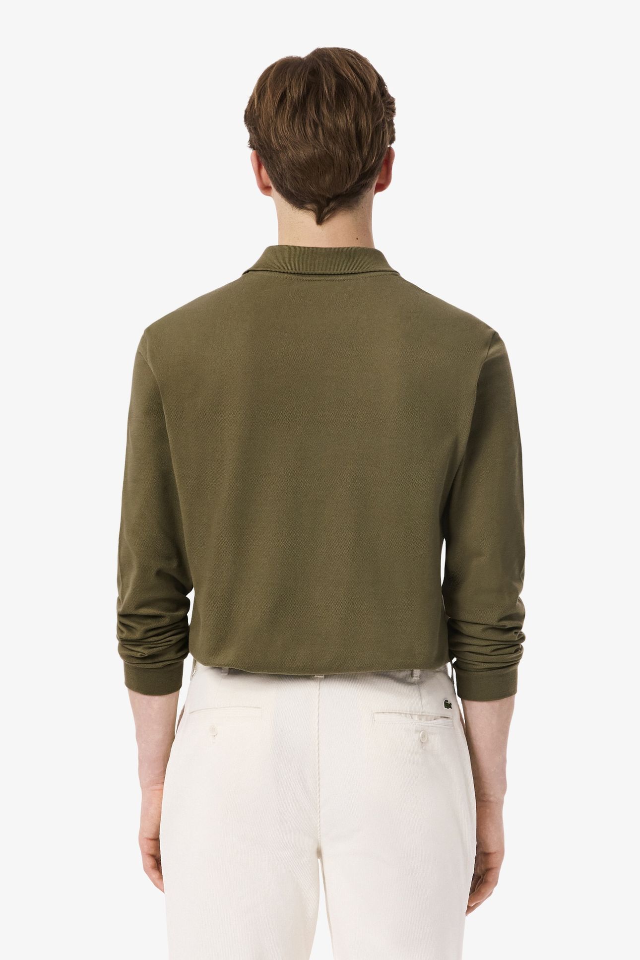 LONG SLEEVE POLO OLIVE 2