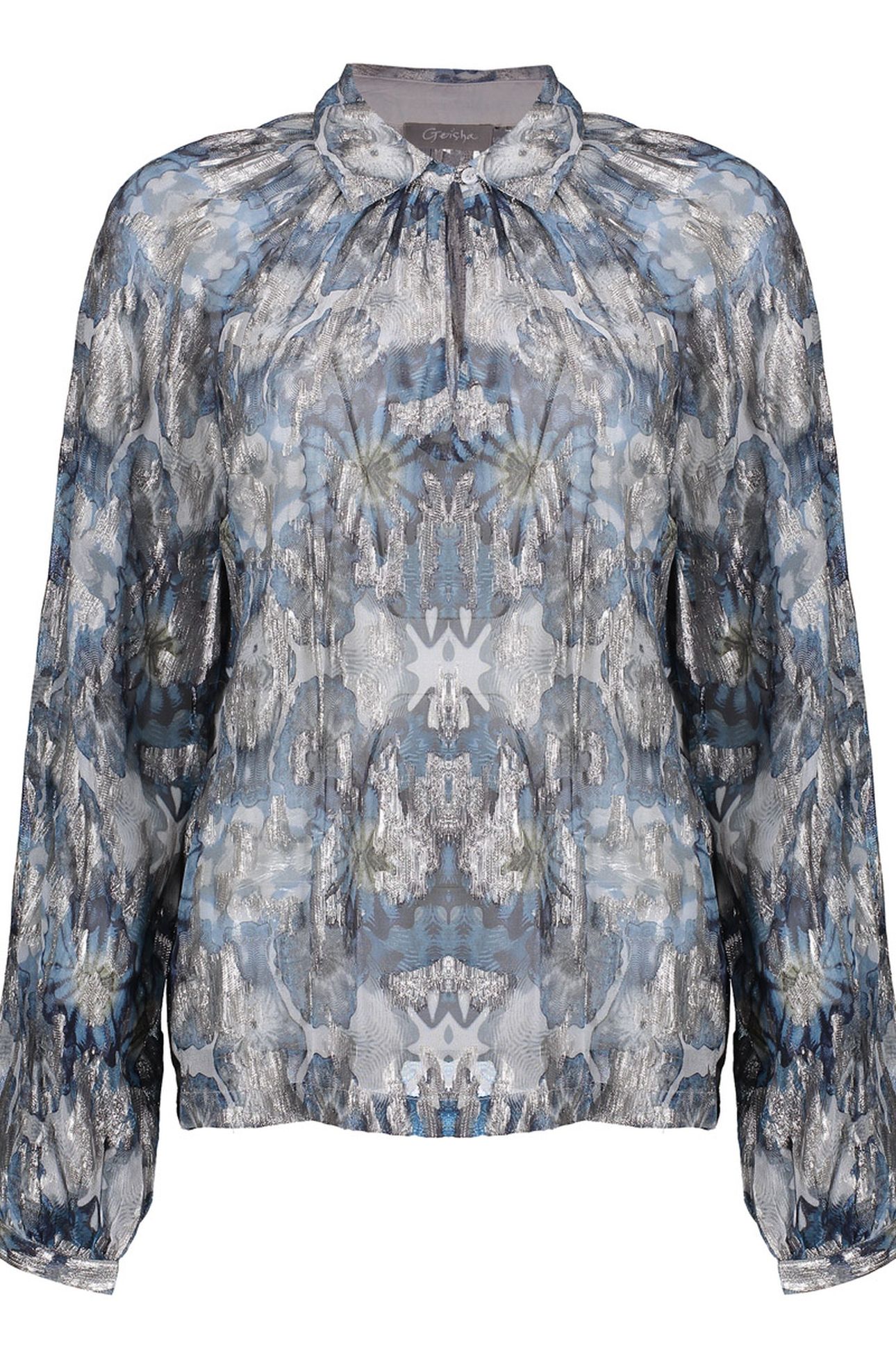 BLOUSE BLUE/SILVER 1