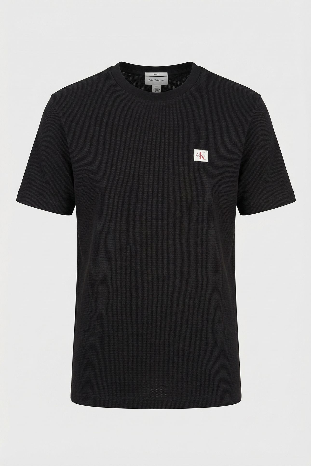 SS WAFFLE BADGE CREWNETEE BLACK 3