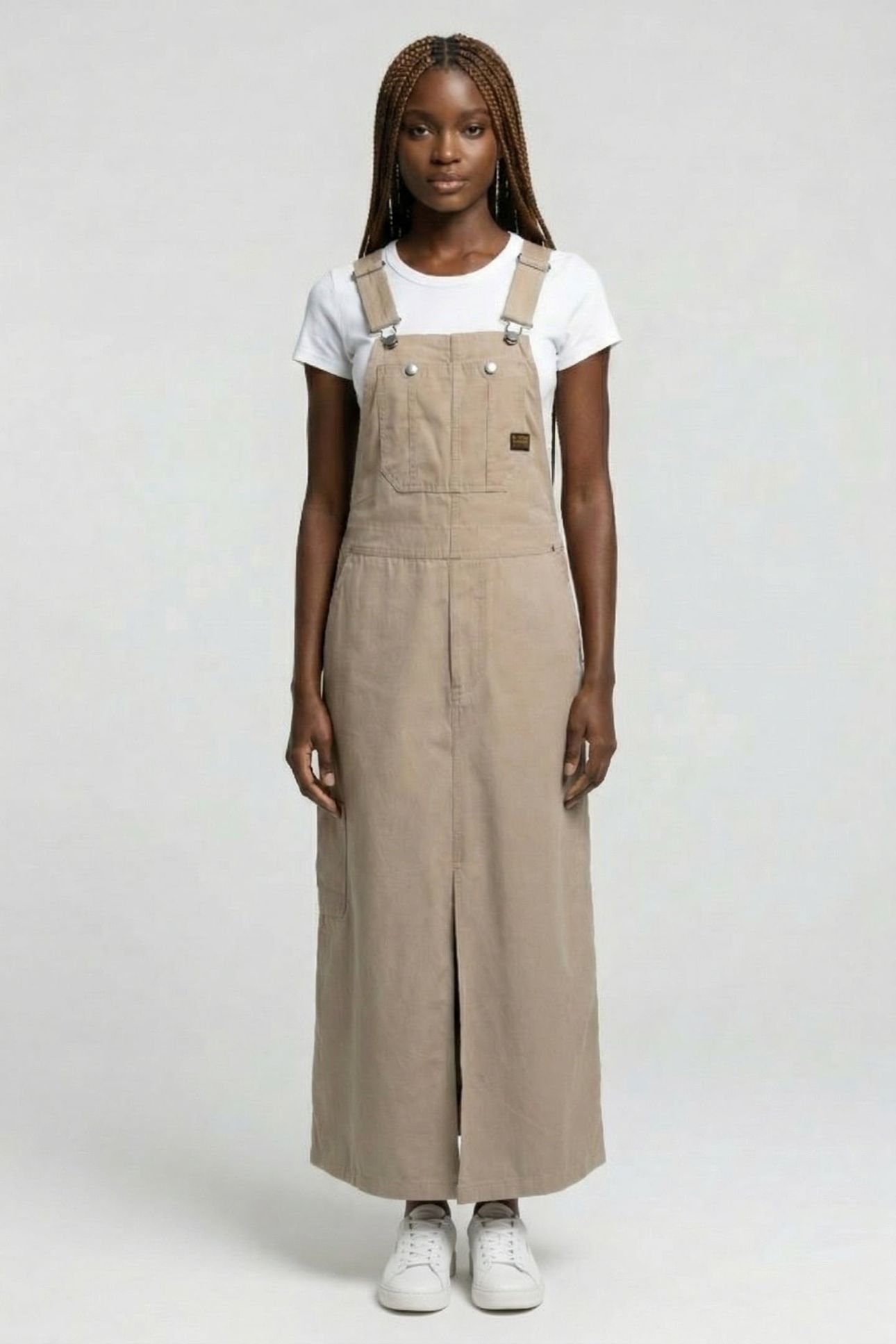 DUNGAREE DRESS S/L LIGHT TOGGEE 1