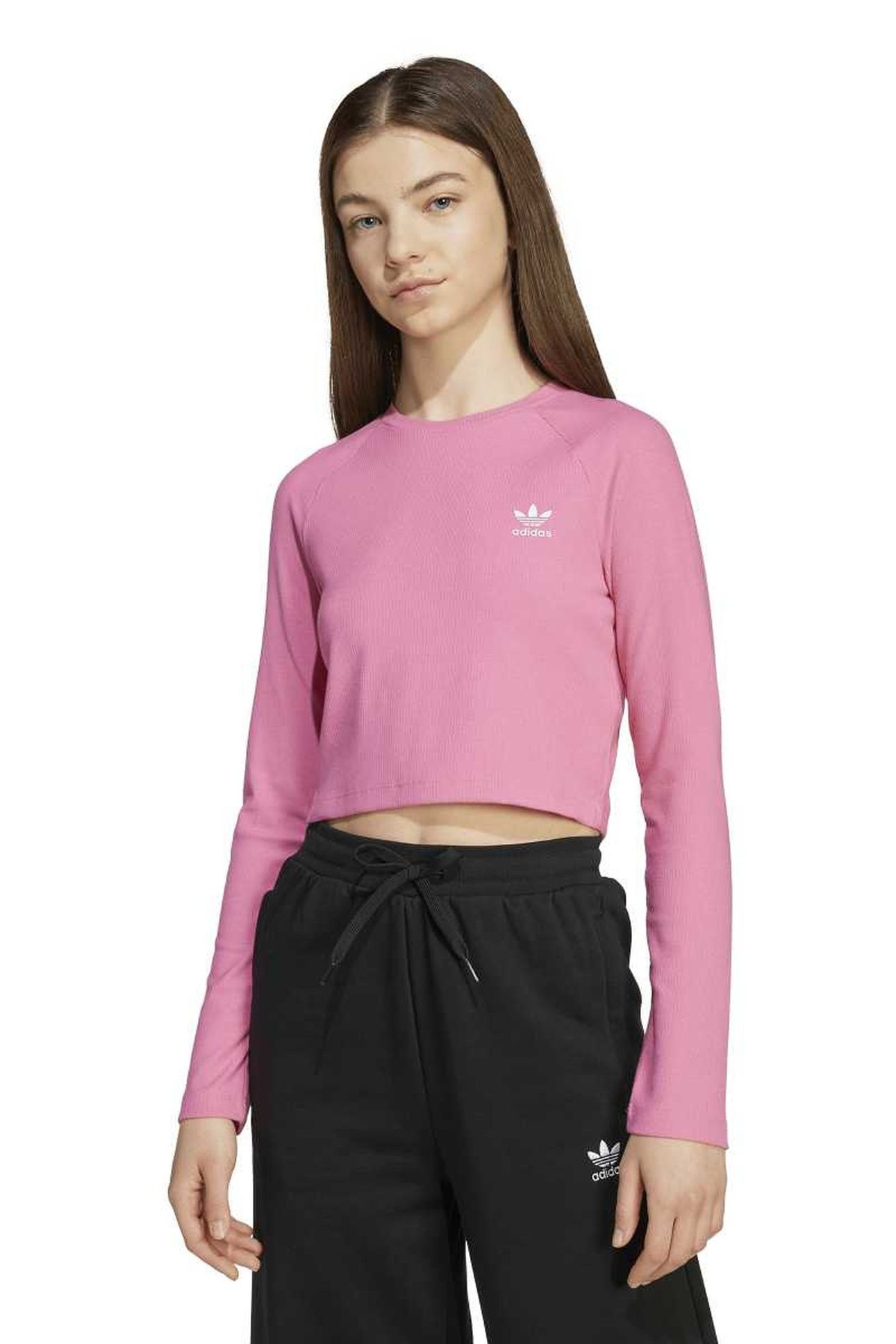 ORIGINALS RIB CROP LONG SLEEVE LONG-SLEEVE TOP KIDS 1