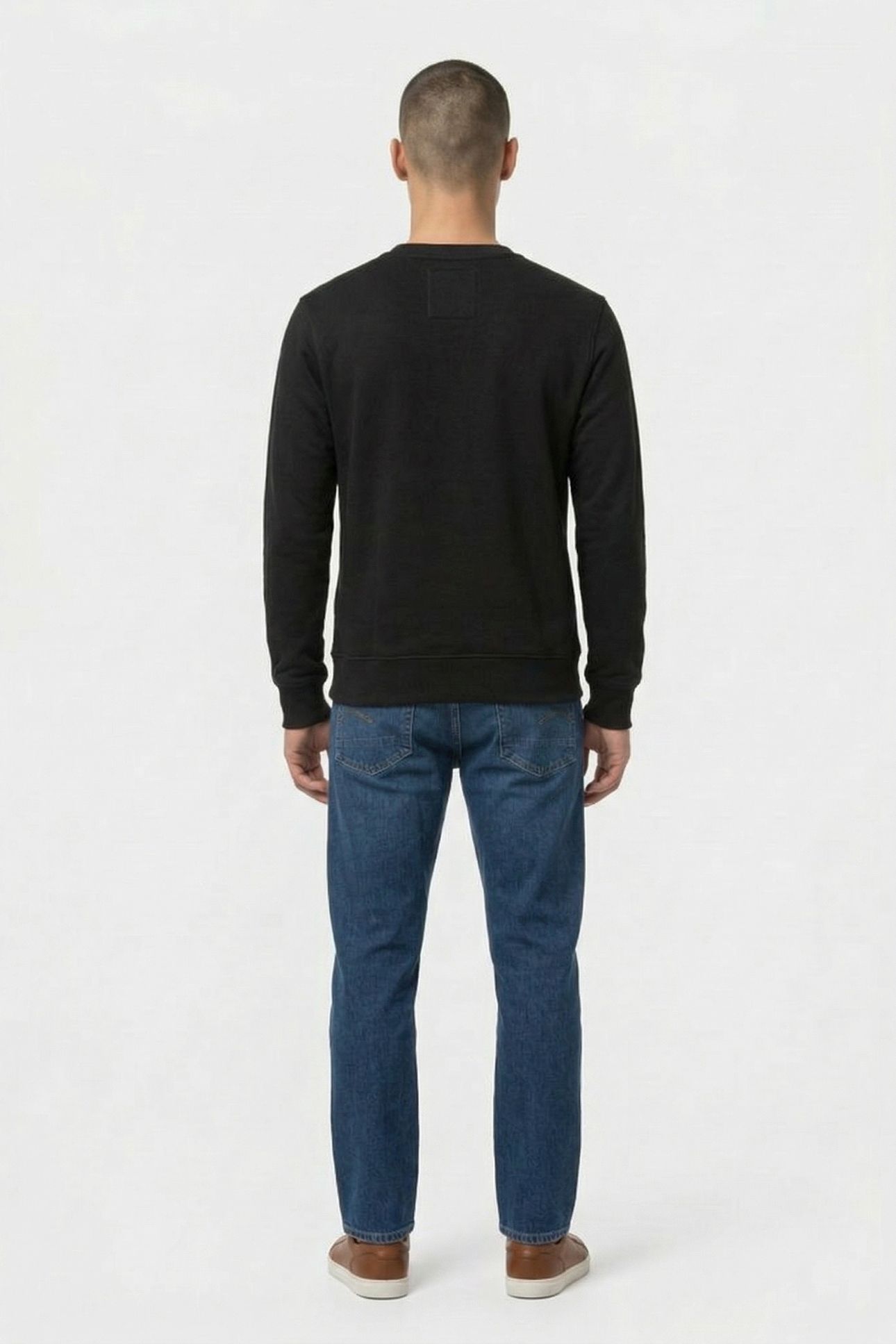 OLD SKOOL CREW SWEAT L/S DK BLACK 2