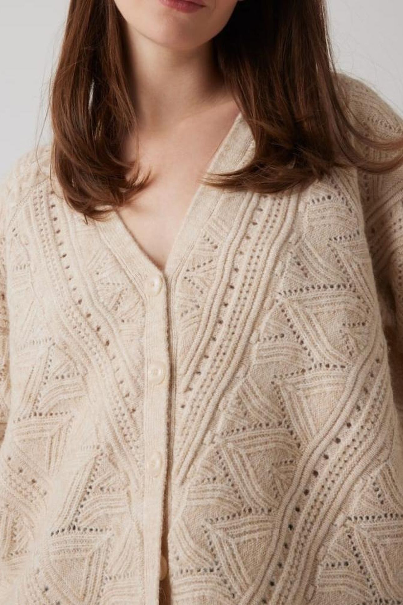 GUESS ECO LS VN POINTELLE AMEL PEARL OYSTER 4