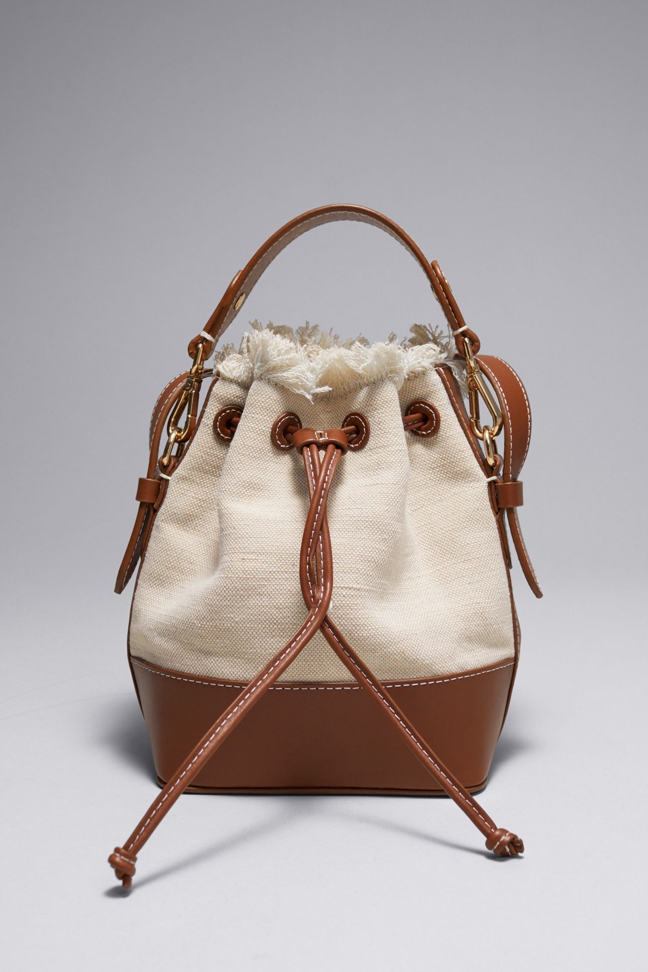 MINI AIMO BUCKET CANVAS BEIGE 1