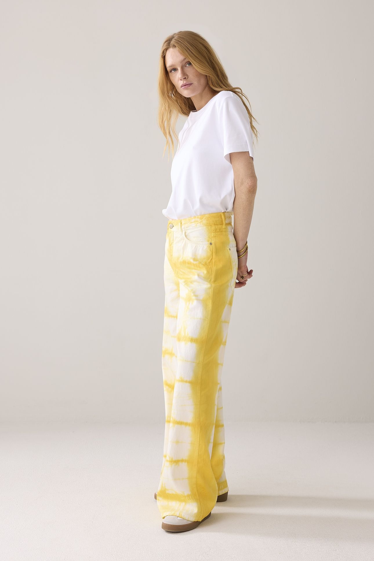 WIDELEG CAVALRY LYOCELL TWILL YELLOW 3