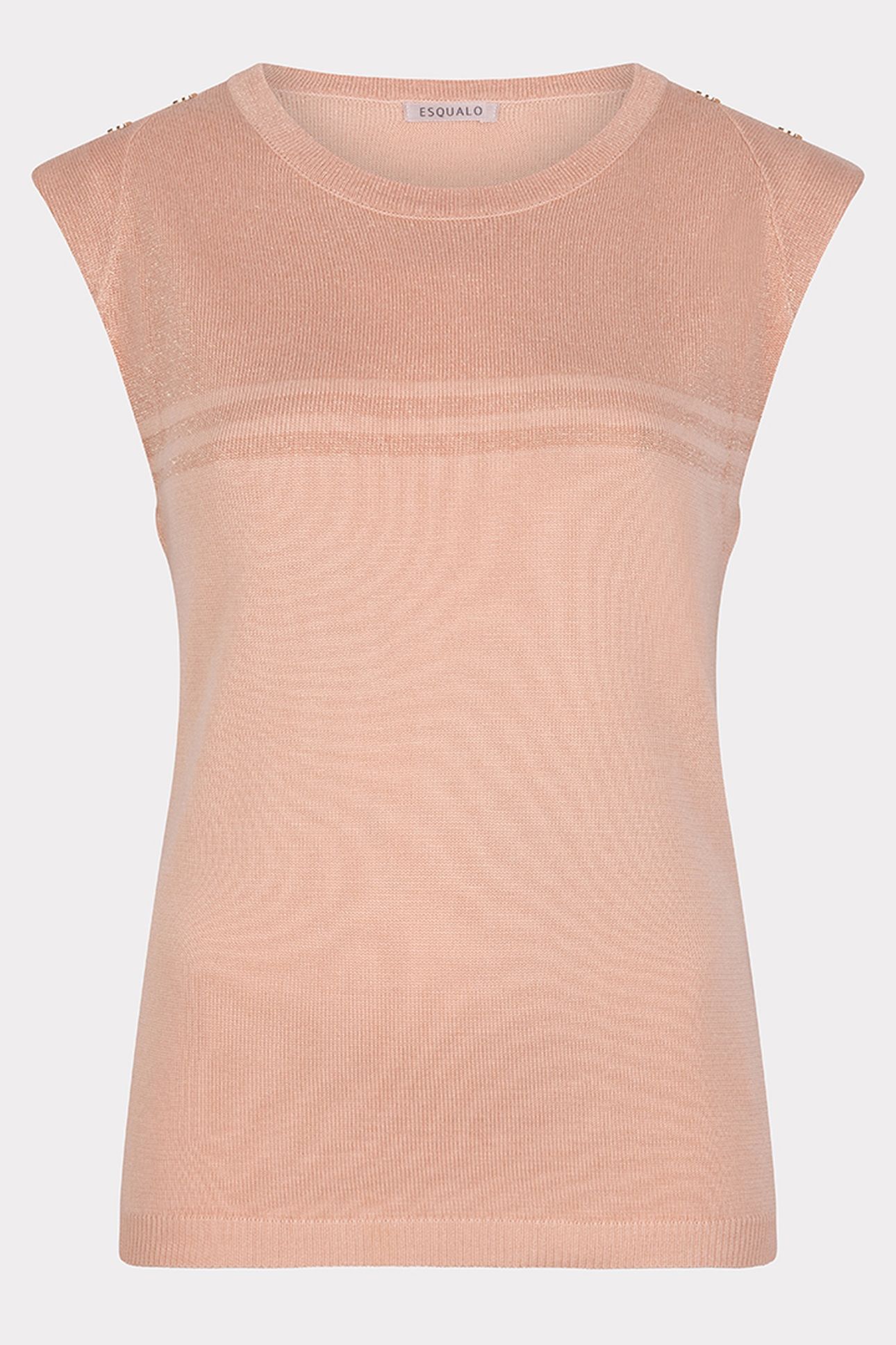SWEATER SLV/LSS STRIPES LUREX LIGHT APRICOT 5