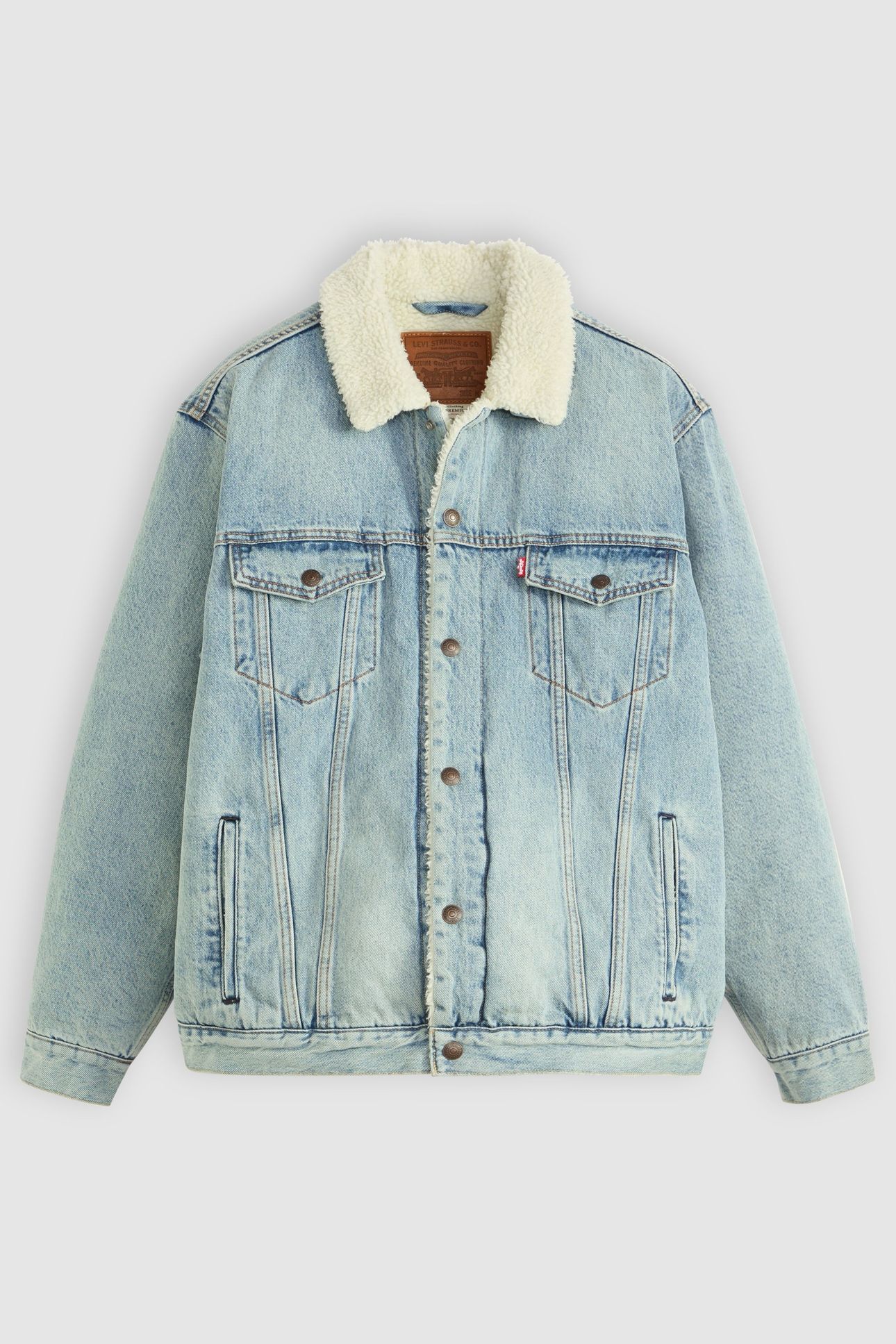 RELAXED FIT SHERPA TRUCKER JACKET 4