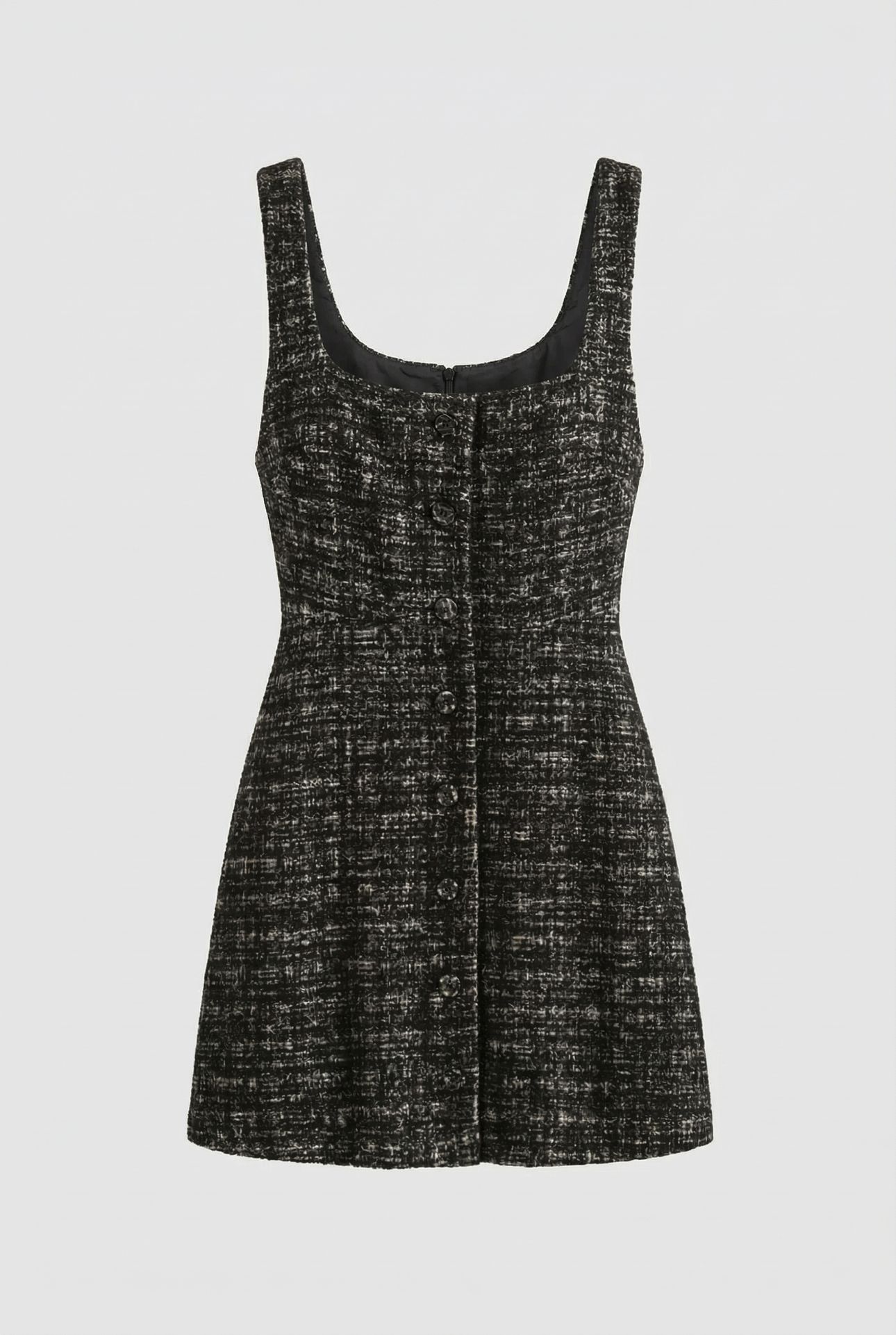 ROSALI TWEED DRESS BLACK 3