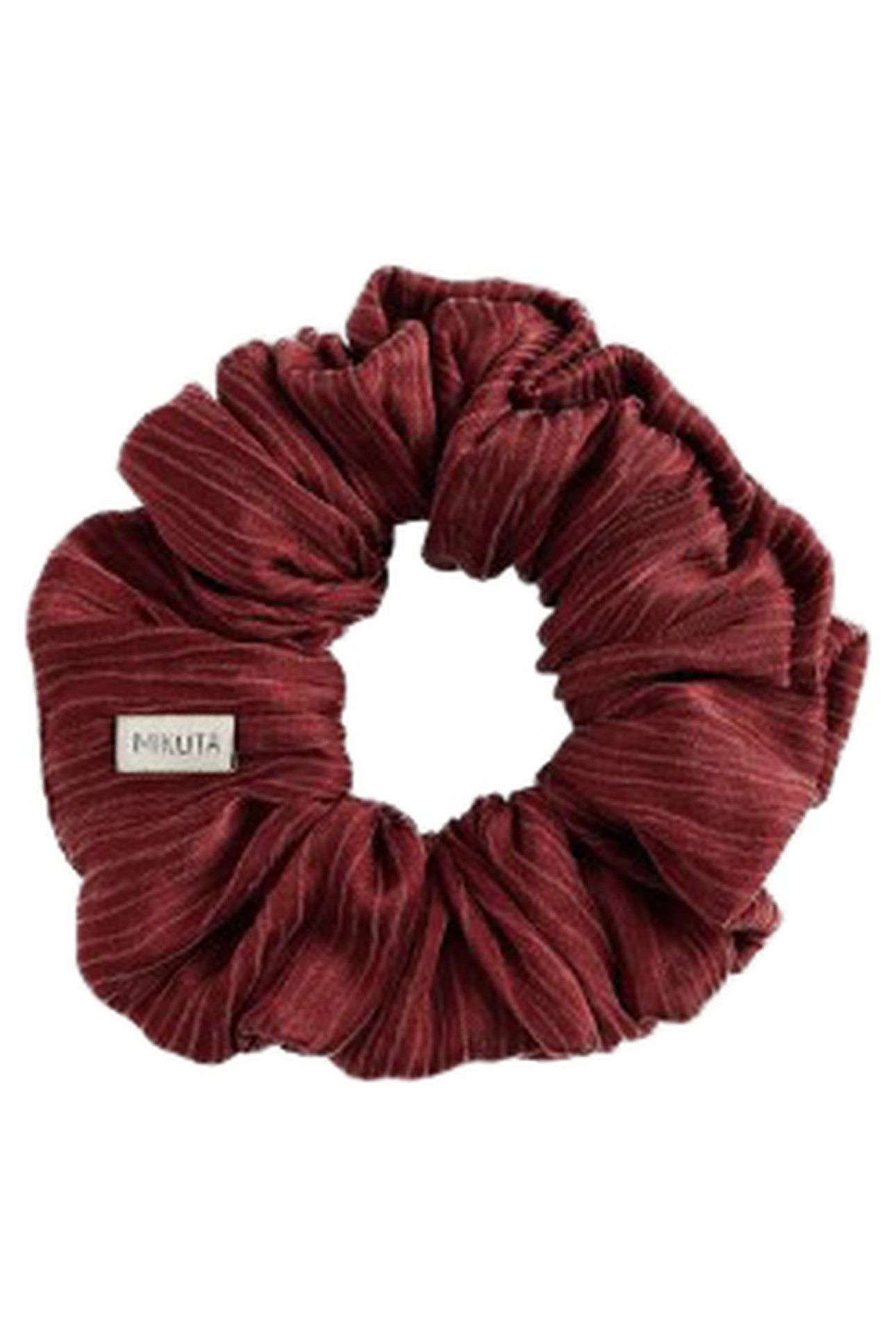 THE RED CRINKLE SCRUNCHIE BLACK 1