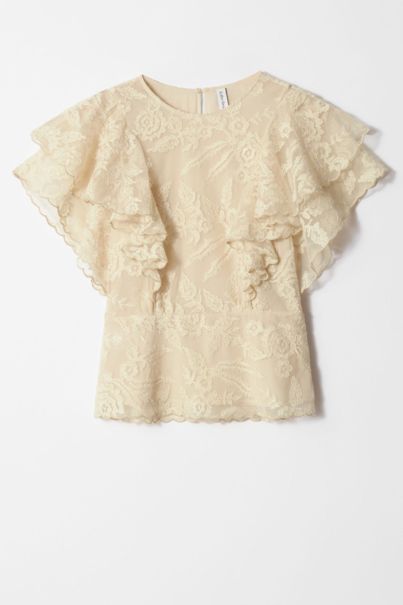 EVELYN LACE BLOUSE SPEED BEIGE 3