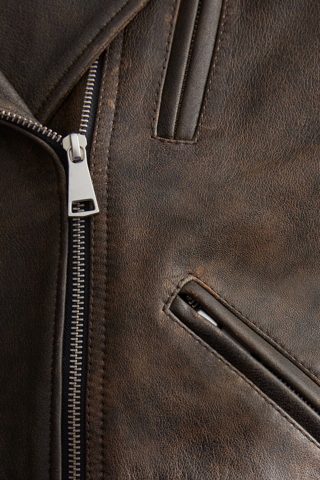 CARMELA LEATHER JACKET BROWN 4
