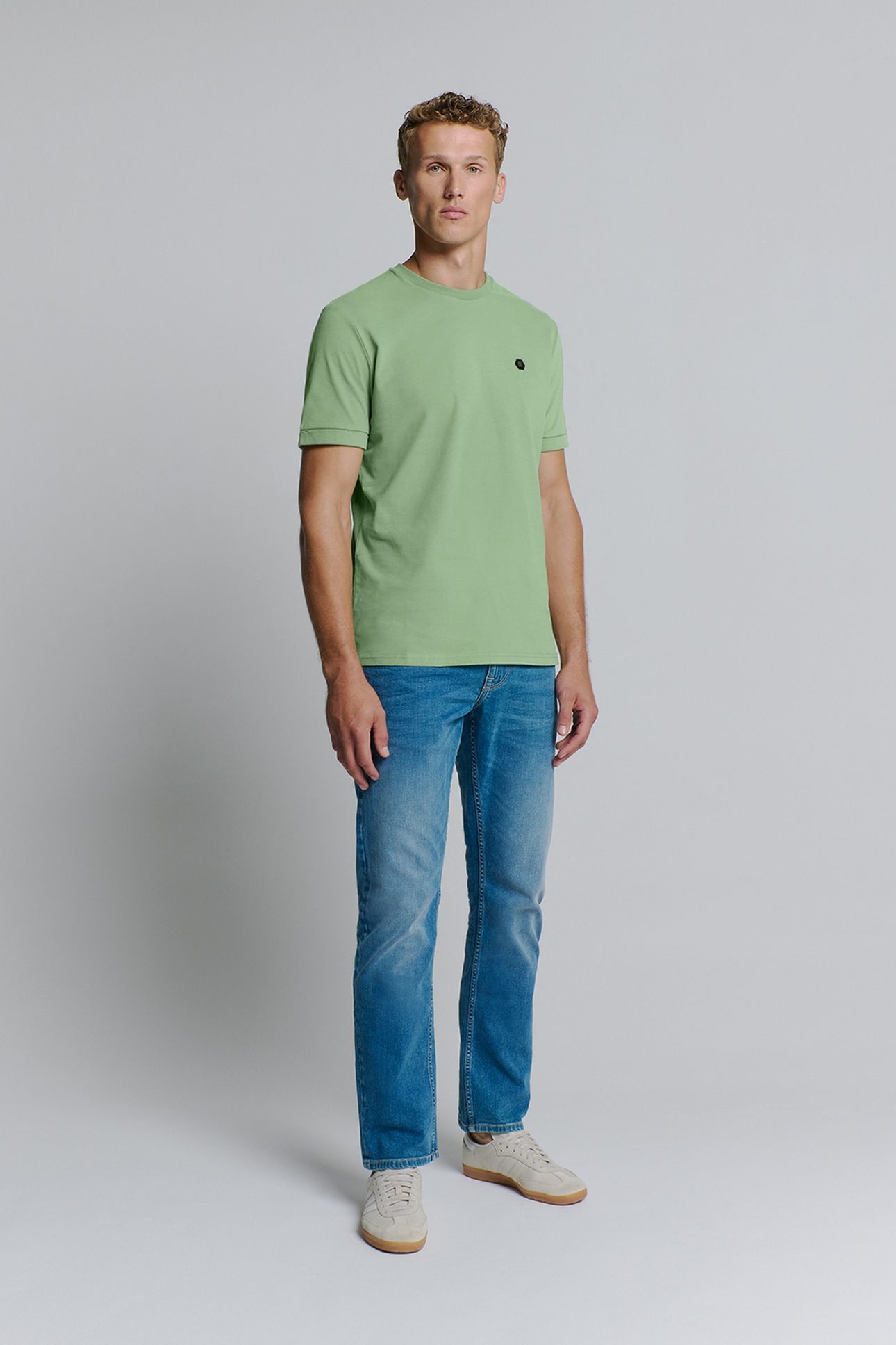 T-SHIRT CREWNECK PEACHED GREEN 2