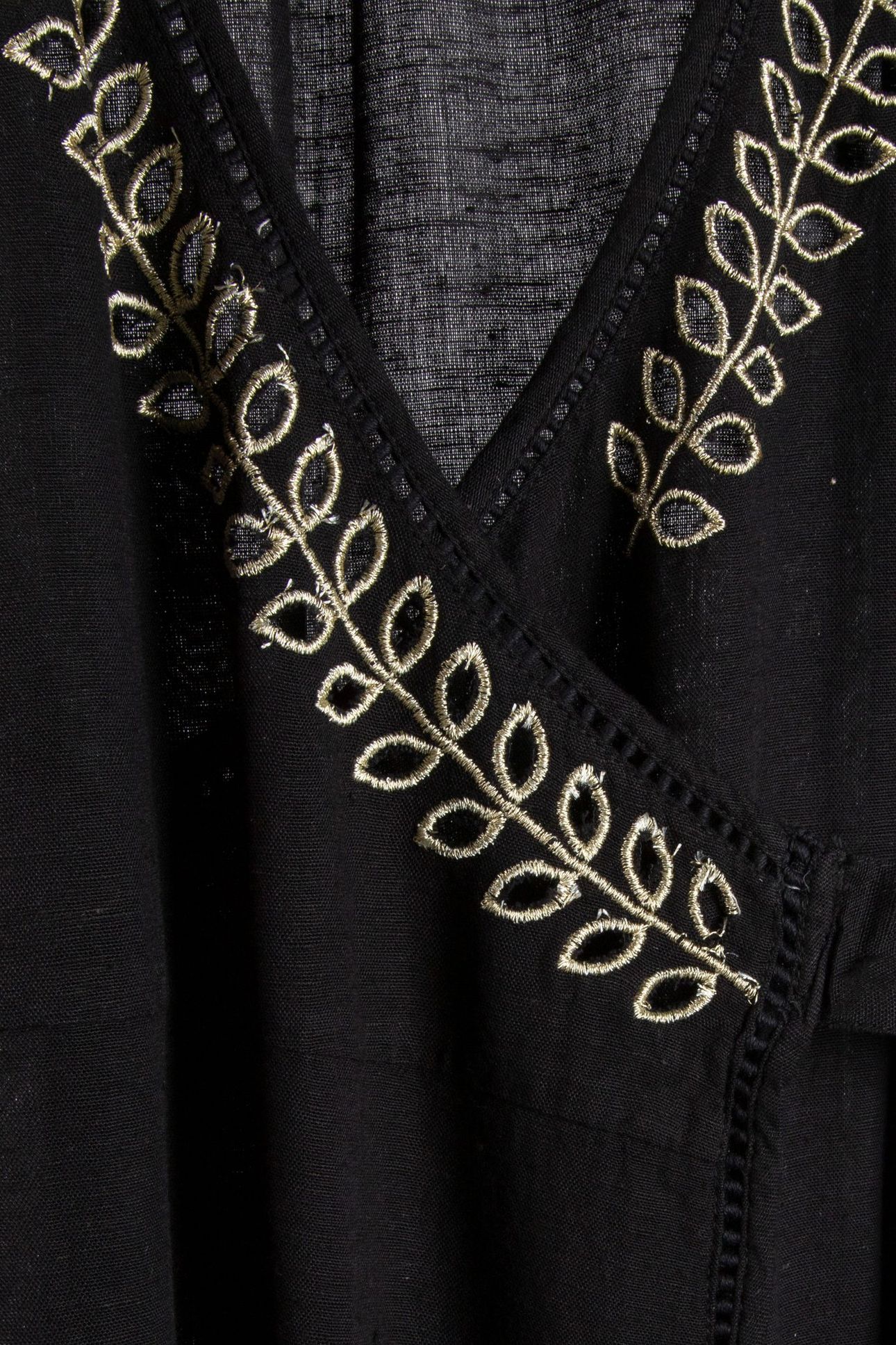 FLASH DRESS EMBROIDERED BLACK 4