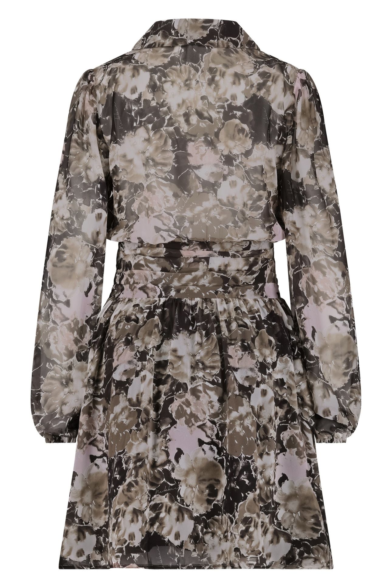 ESSEA PRINT DRESS WALNUT 2