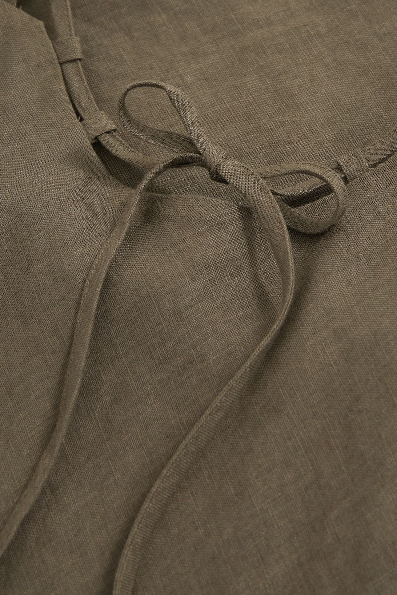 LINEN SLIP DRESS KHAKI 6