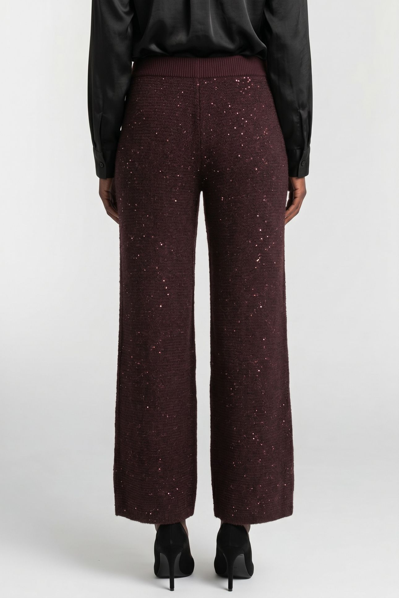 CLAUDIA KNITTED PANTS RED 2