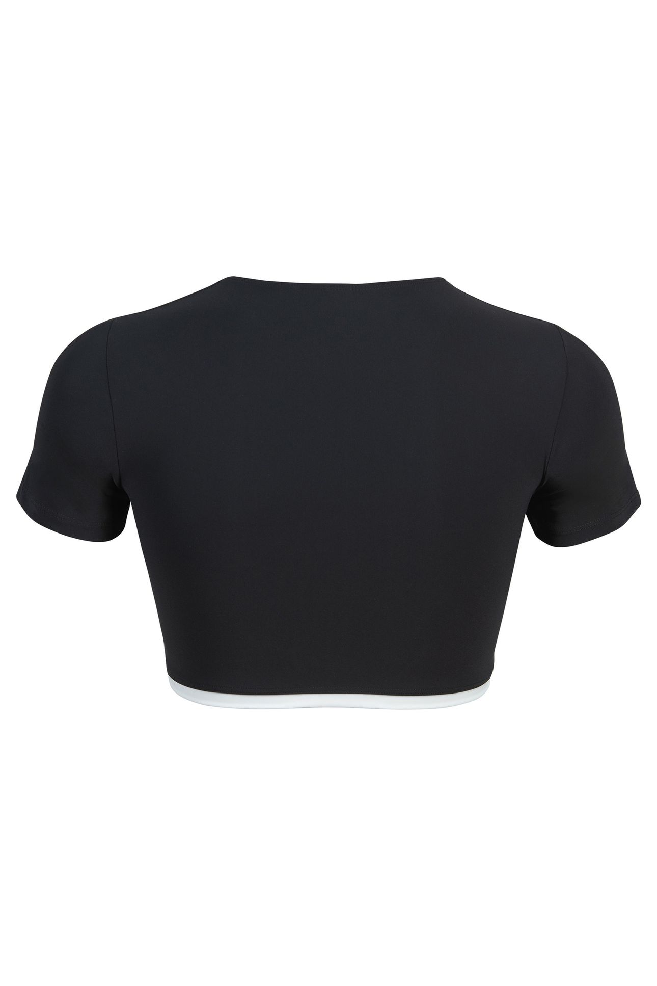 WO CONTRAST BEACH TOP BLACK-OFF WHITE 7