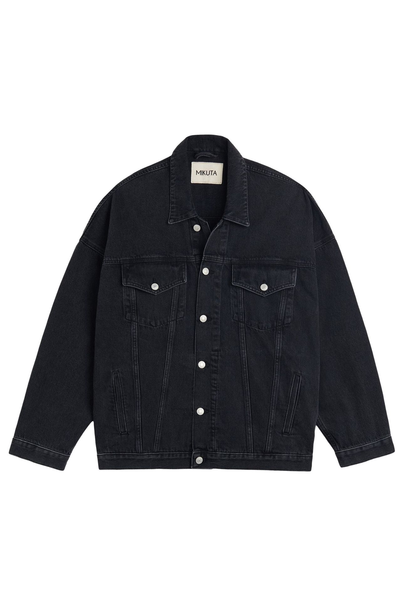 THE BLACK OVERSIZED DENIM JACKET BLACK 1