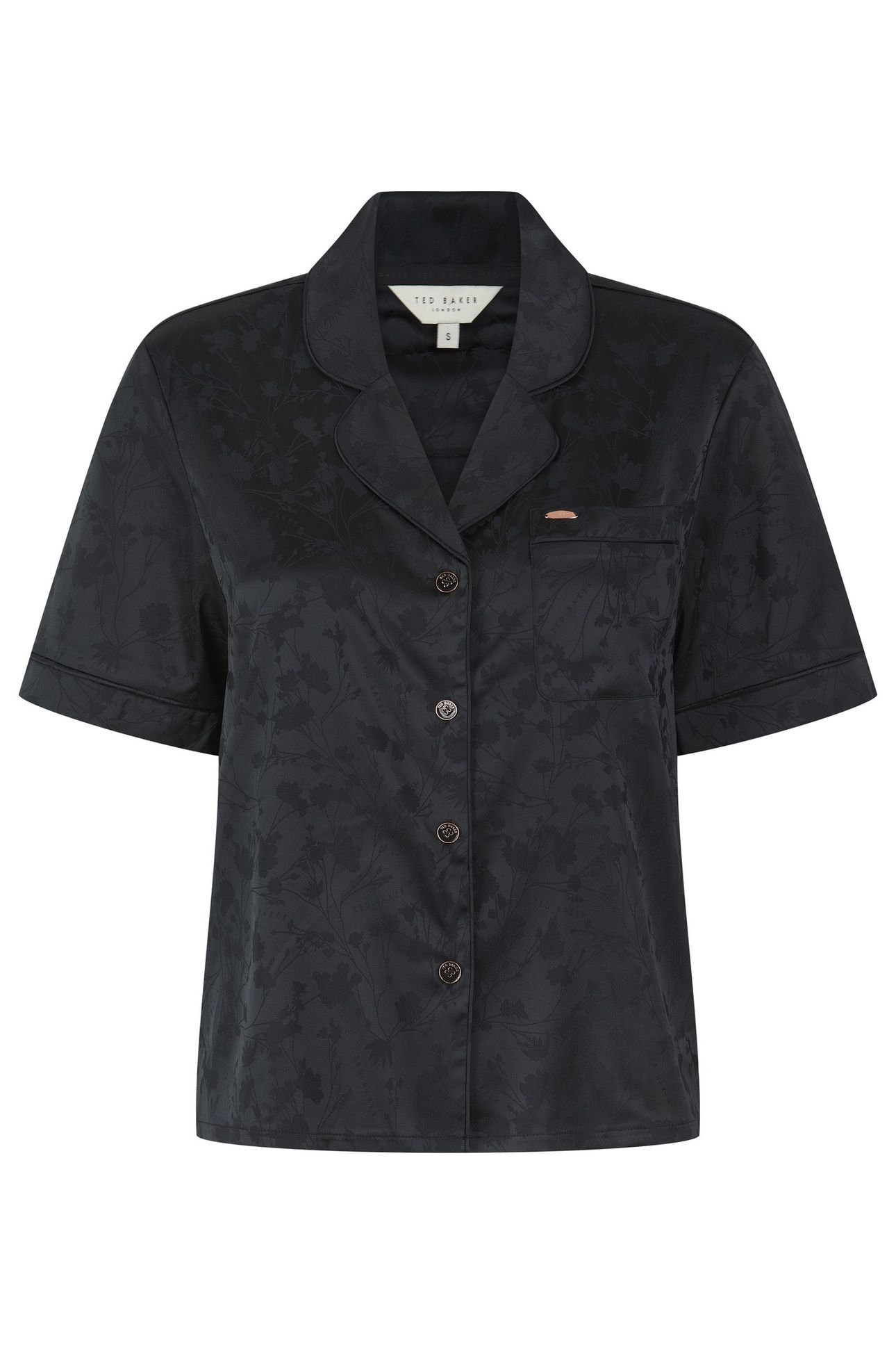 ZARA SHORT SATIN PJ JET BLACK 2