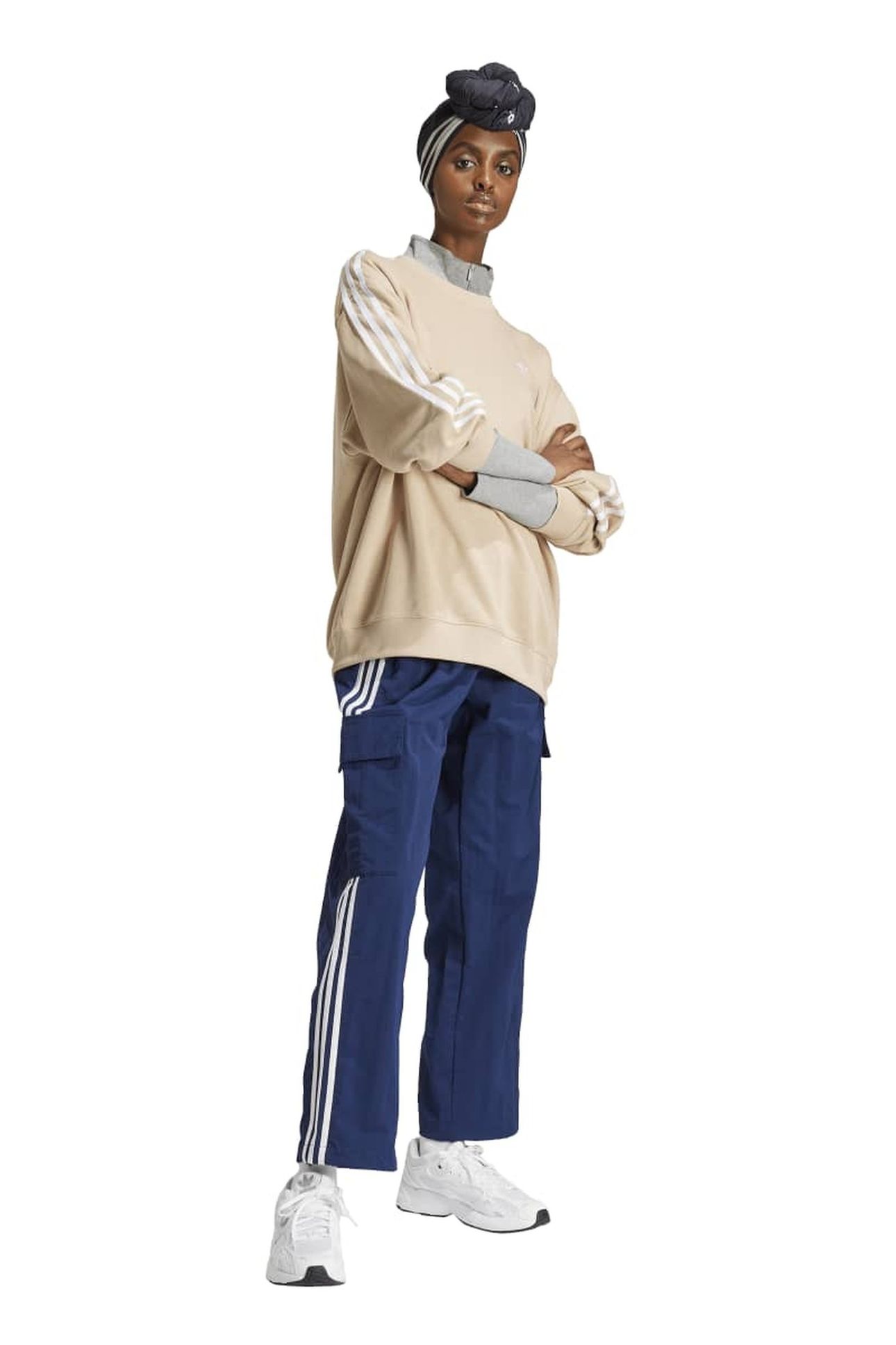 ORIGINALS 3-STRIPES OVERSIZED CREW SWEATSHIRT 3