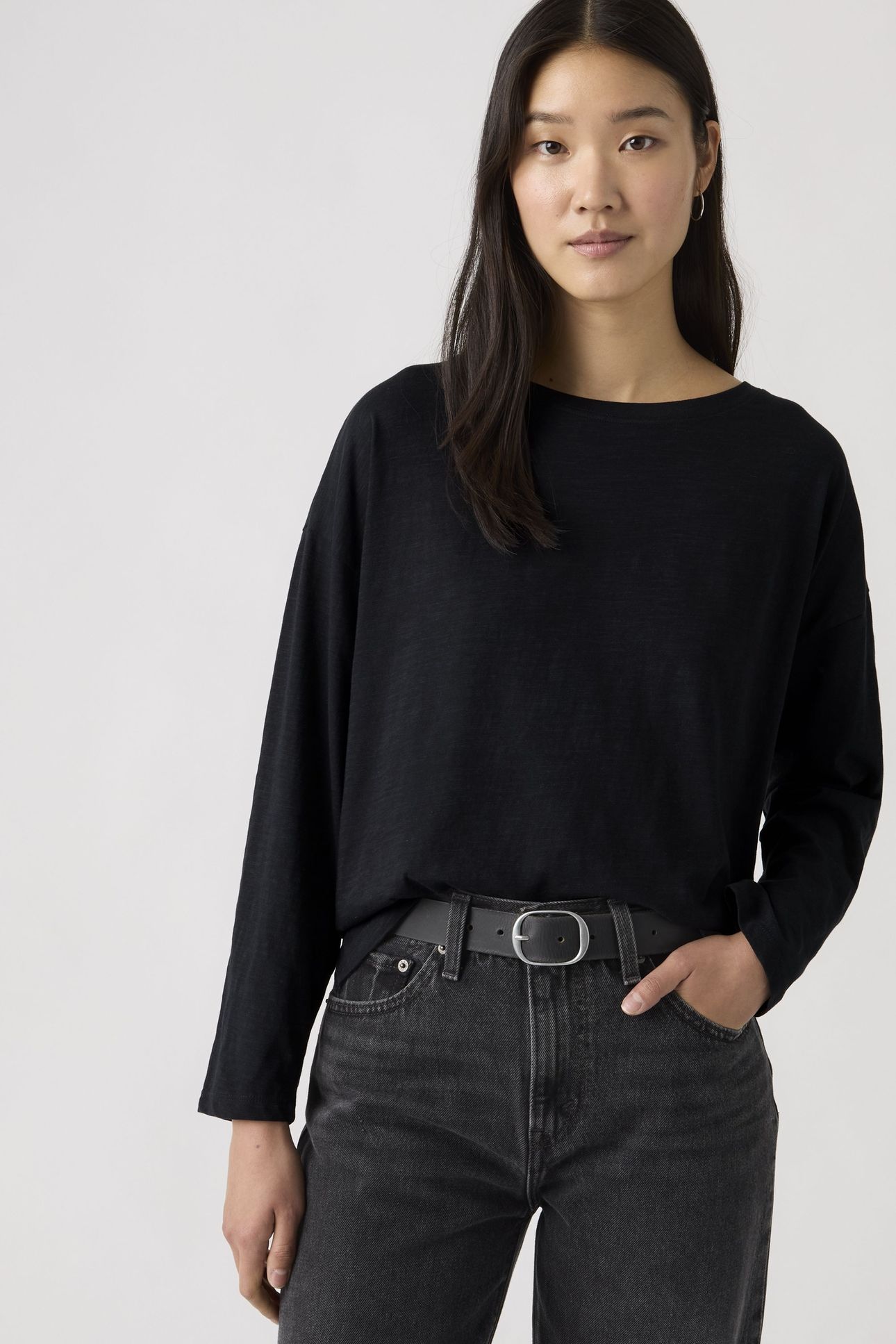 JULIE SLUB LONG SLEEVE TEE 1