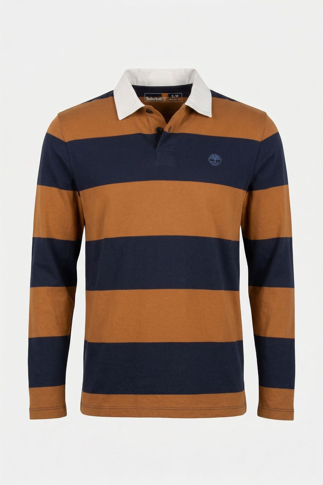 RUGBY LONG SLEEVE POLO DARK SAPPHIRE/WHEAT BOOT 4