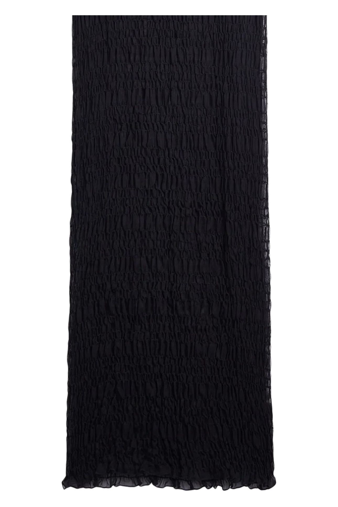 THE BLACK LONG SHEER DRESS BLACK 5