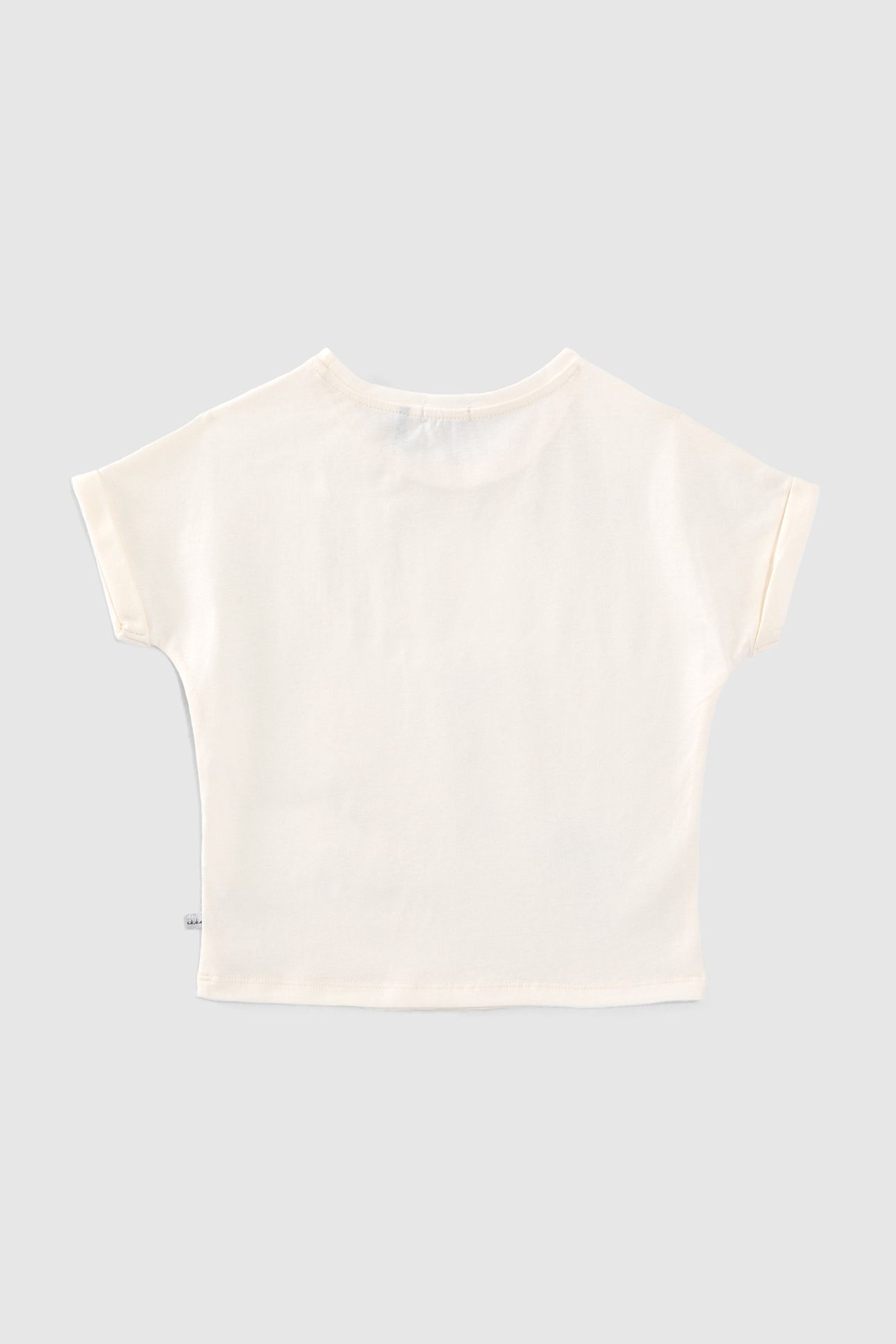 GIRLS’ ECRU T-SHIRT WITH SEQUIN-EMBROIDERED PALM TREES 2