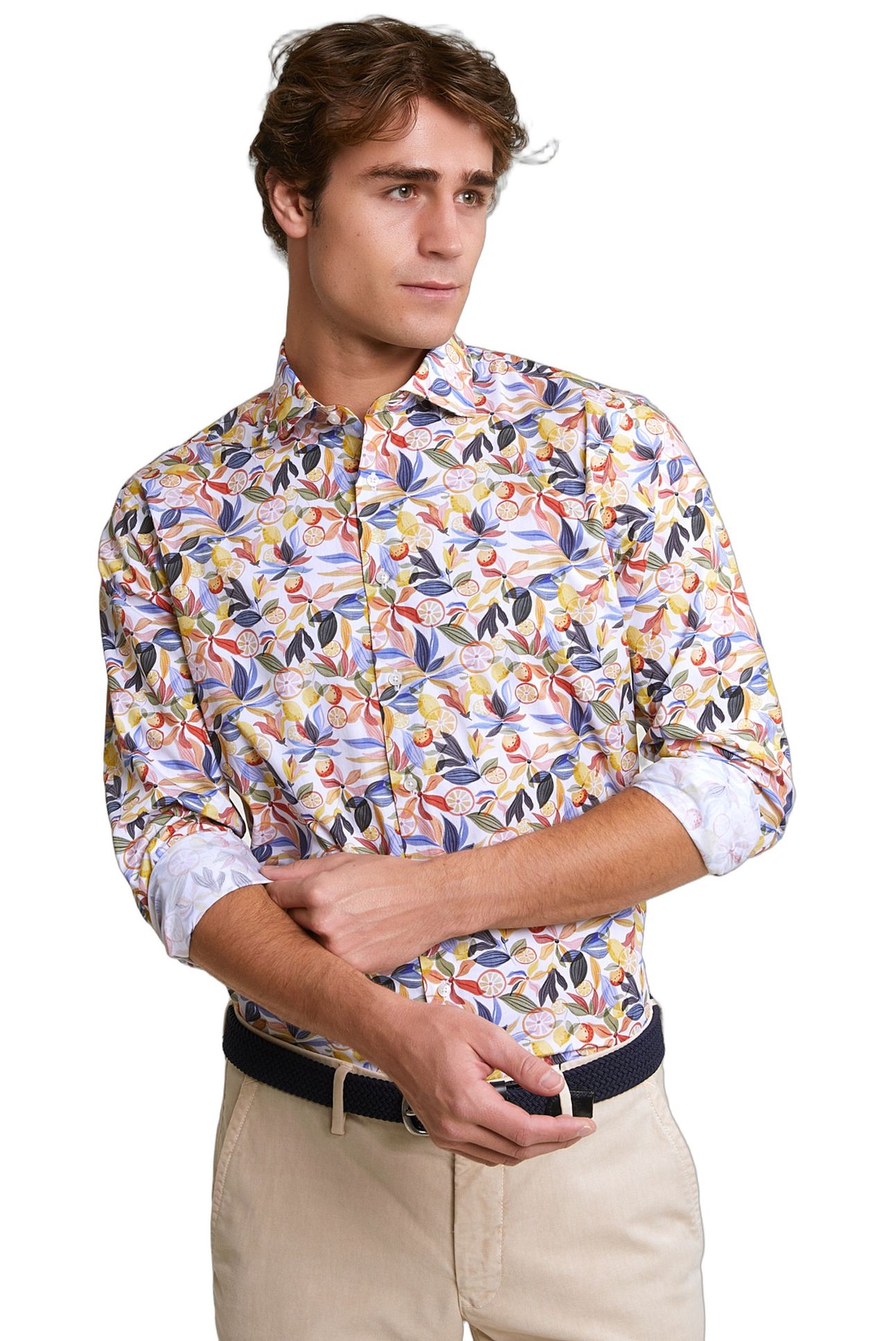 SLIM FIT FLORAL SHIRT MULTI 1