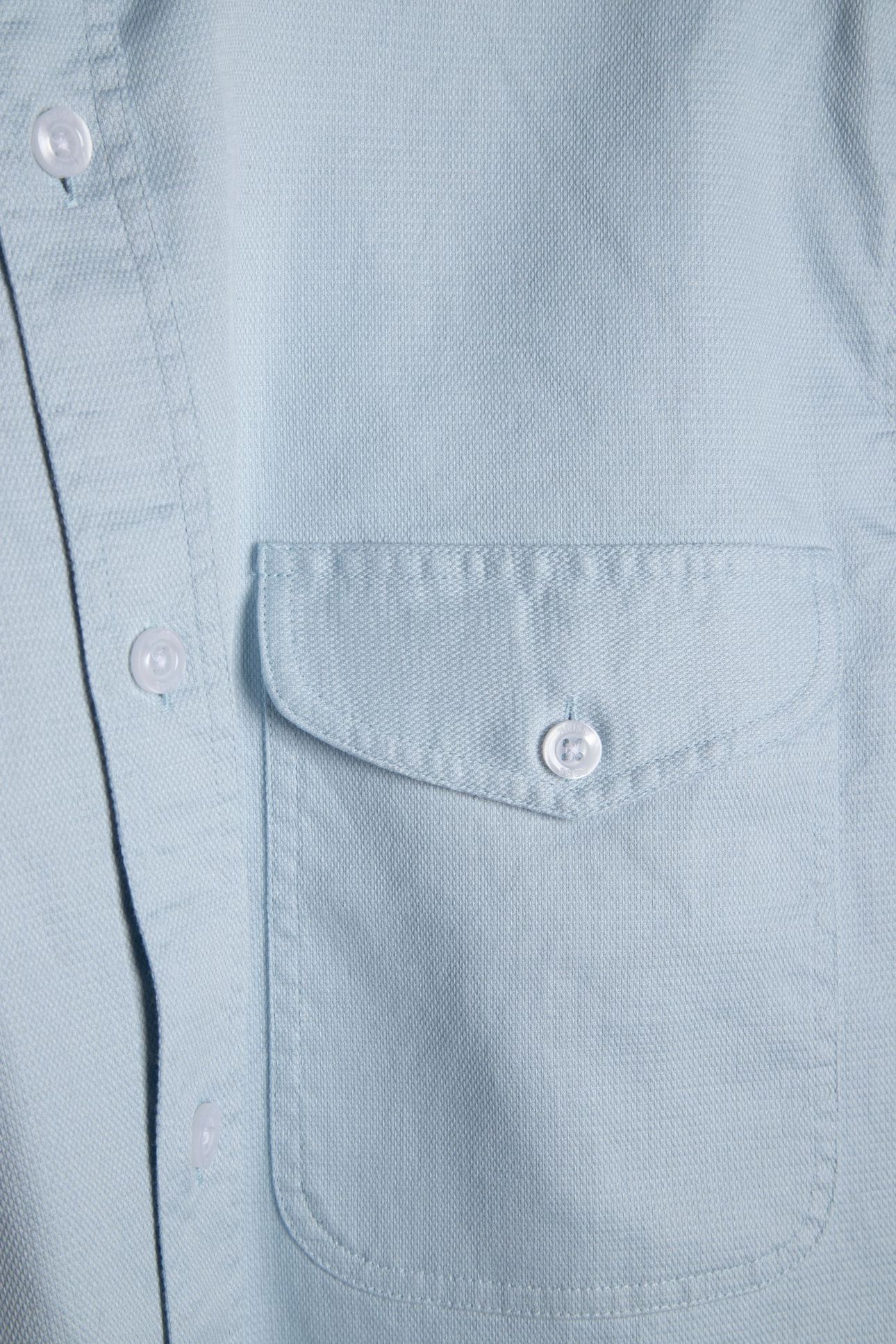 OE HUGO-TEXTURED OVERSHIR LIGHT BLUE 4
