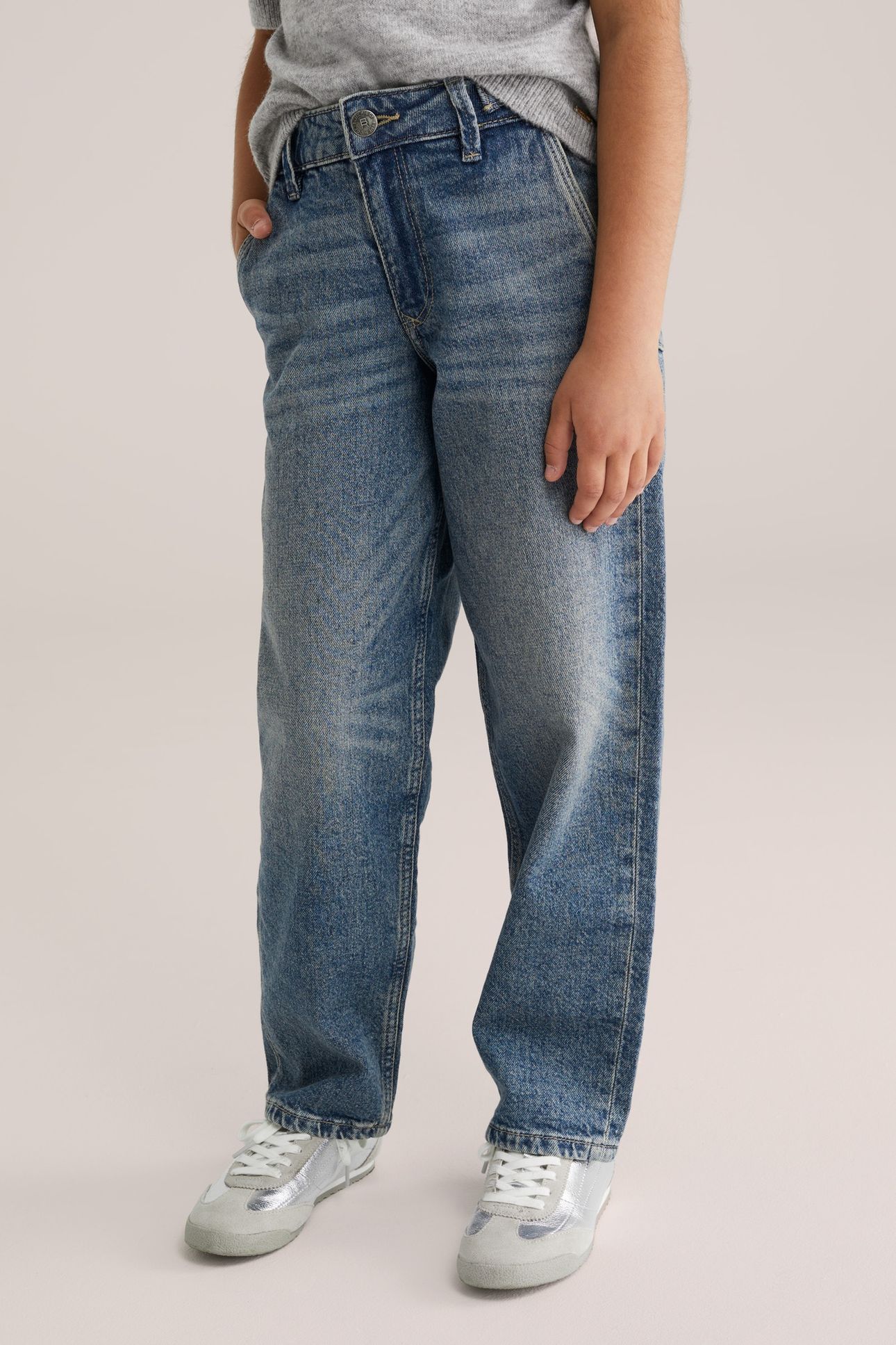 5-POCKET MID WAIST DARK BLUE 6