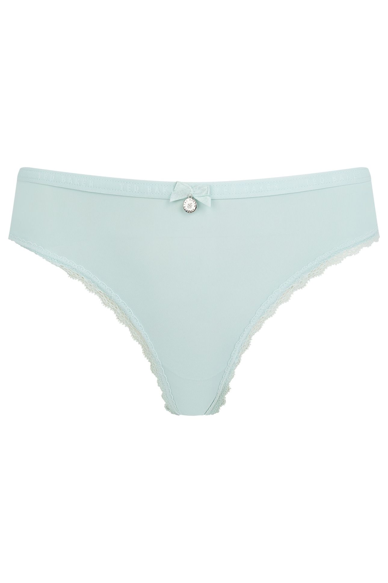 ZARIA 3PK SOLID BRIEF WITH LACE TRIM EGRET/BLUE/ALMOND 2