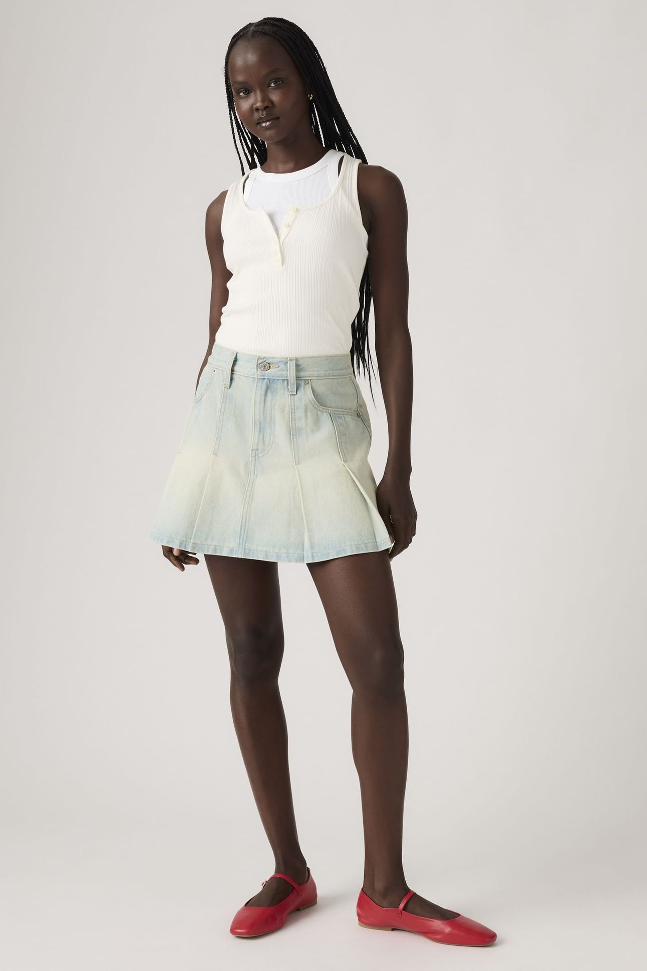 PLEATED MINI SKIRT 1