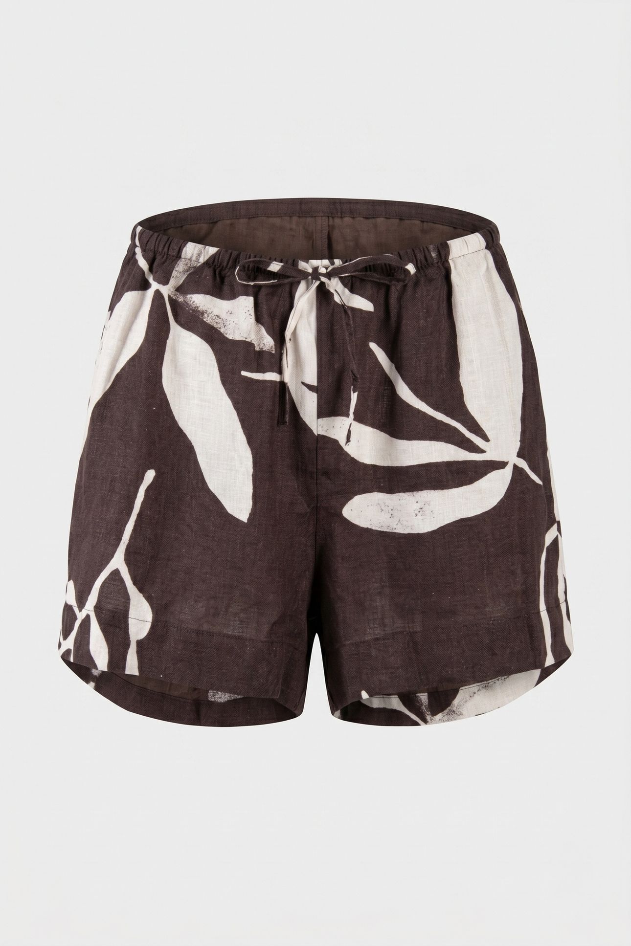NADIA LINEN SHORTS BROWN 4