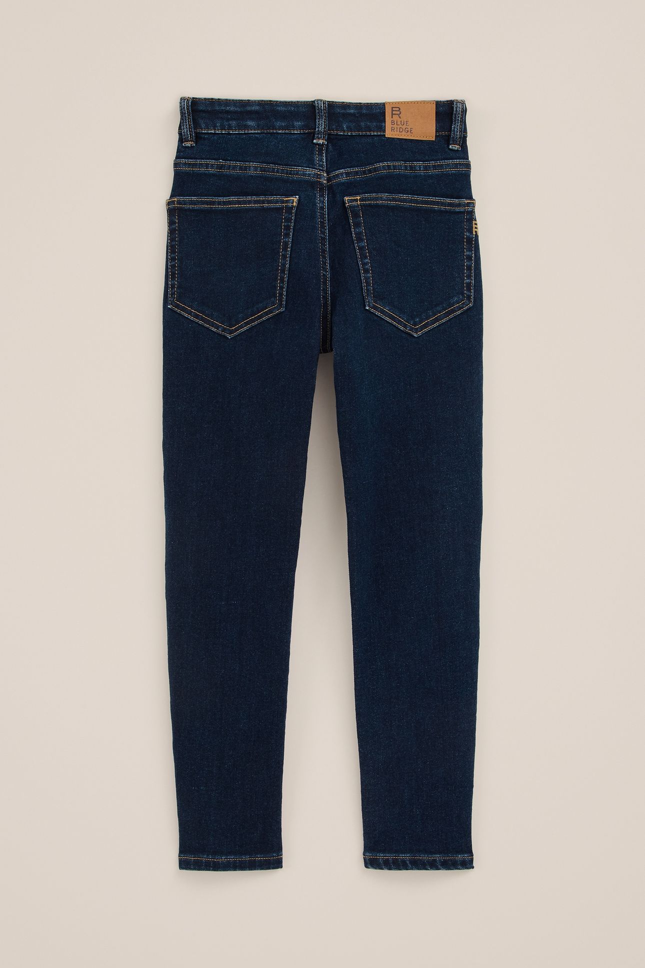 5-POCKET MID WAIST DARK BLUE 4