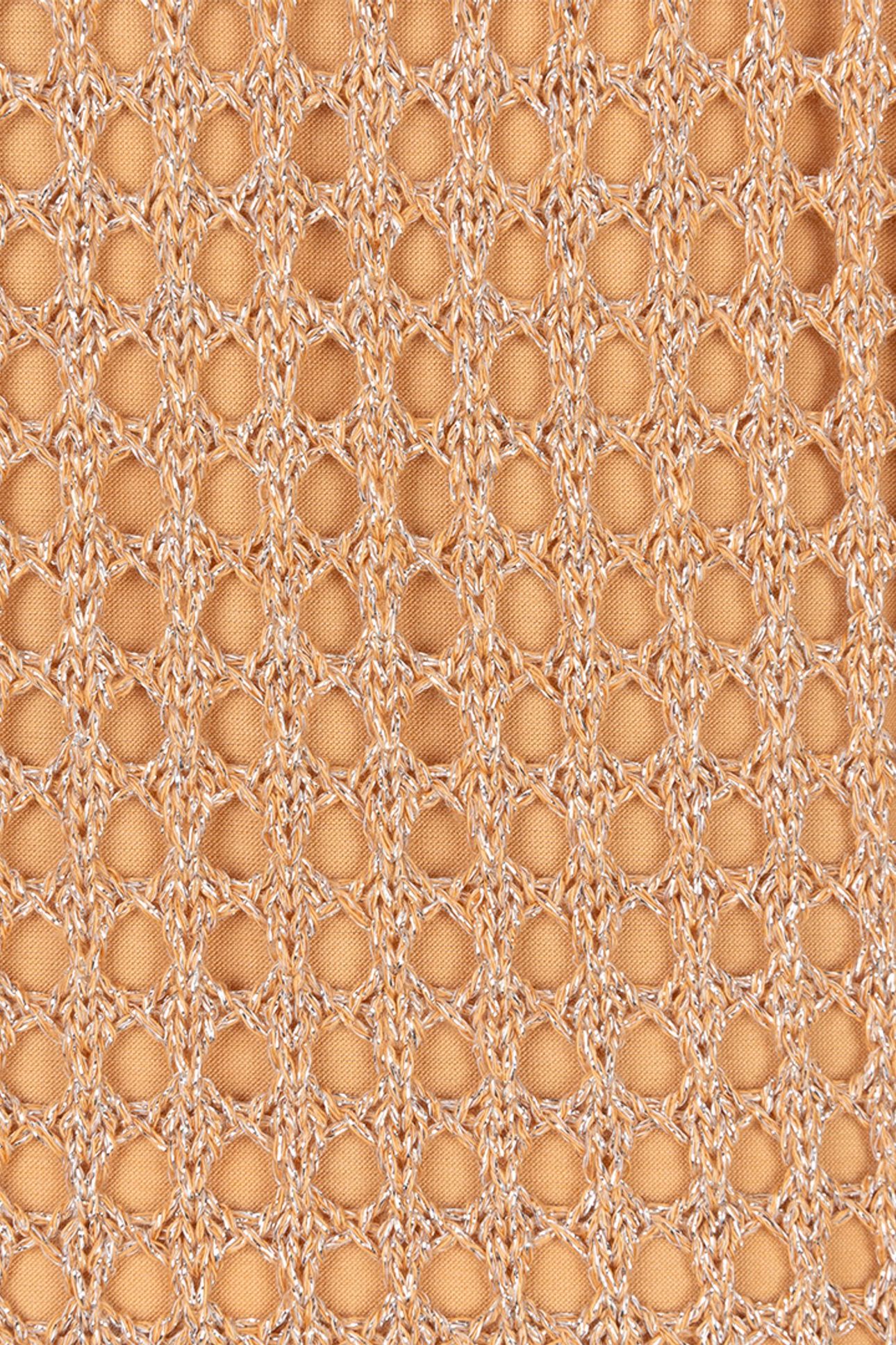 DRESS OPEN KNIT LUREX PRALINE 7