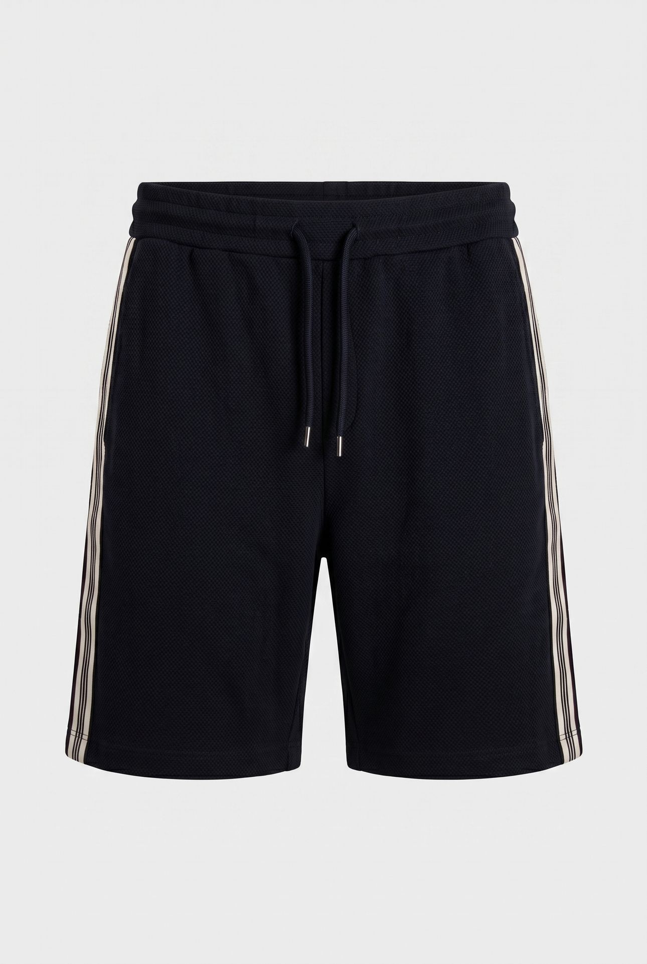 TEXTURED TAPE DRAWSTRING SHORT NAVY 3