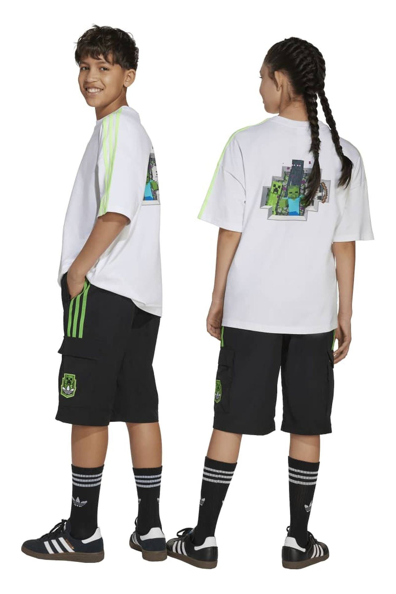 ORIGINALS ADIDAS ORIGINALS X MINECRAFT CARGO SHORTS KIDS 2