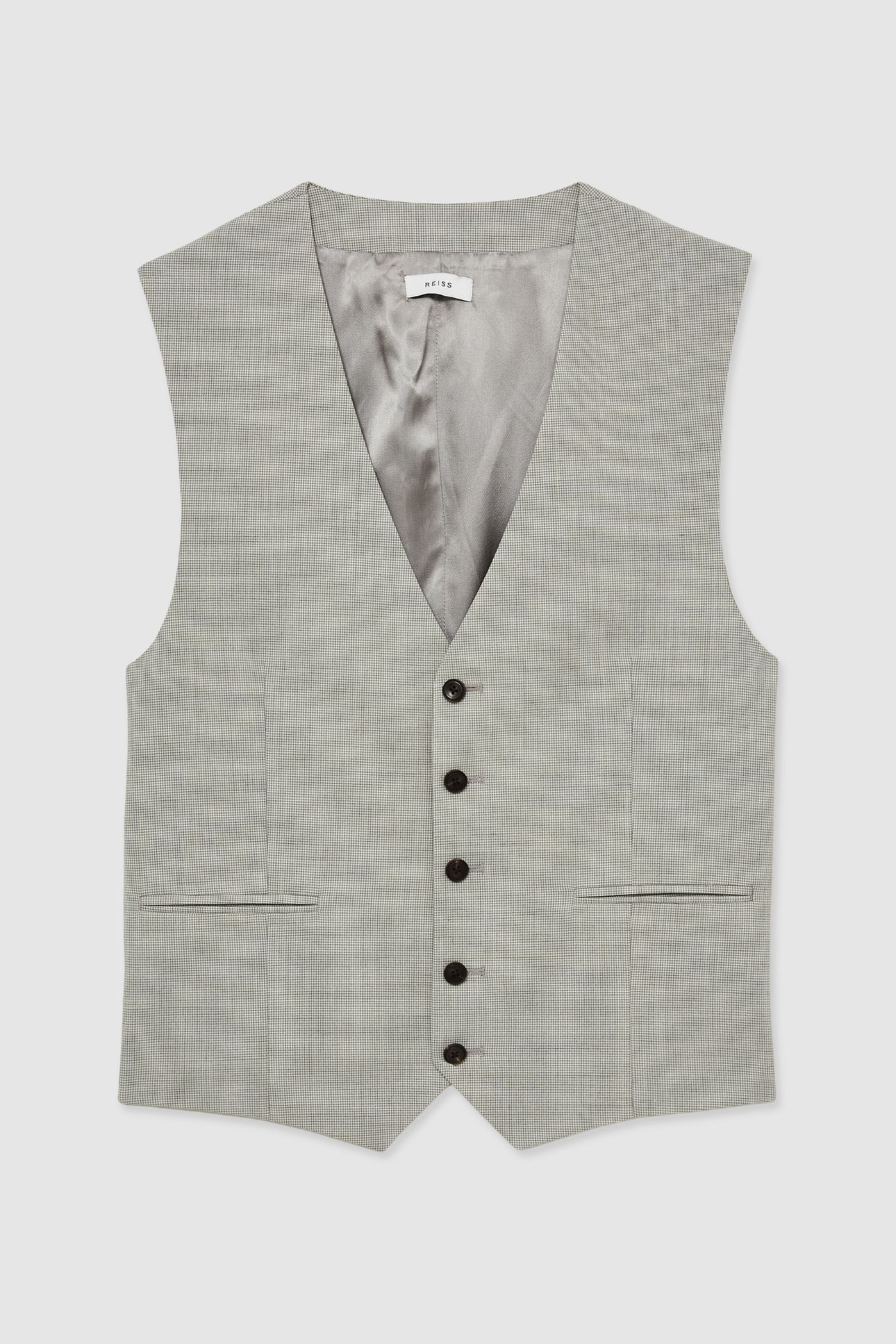 CHECK WAISTCOAT GREY 4