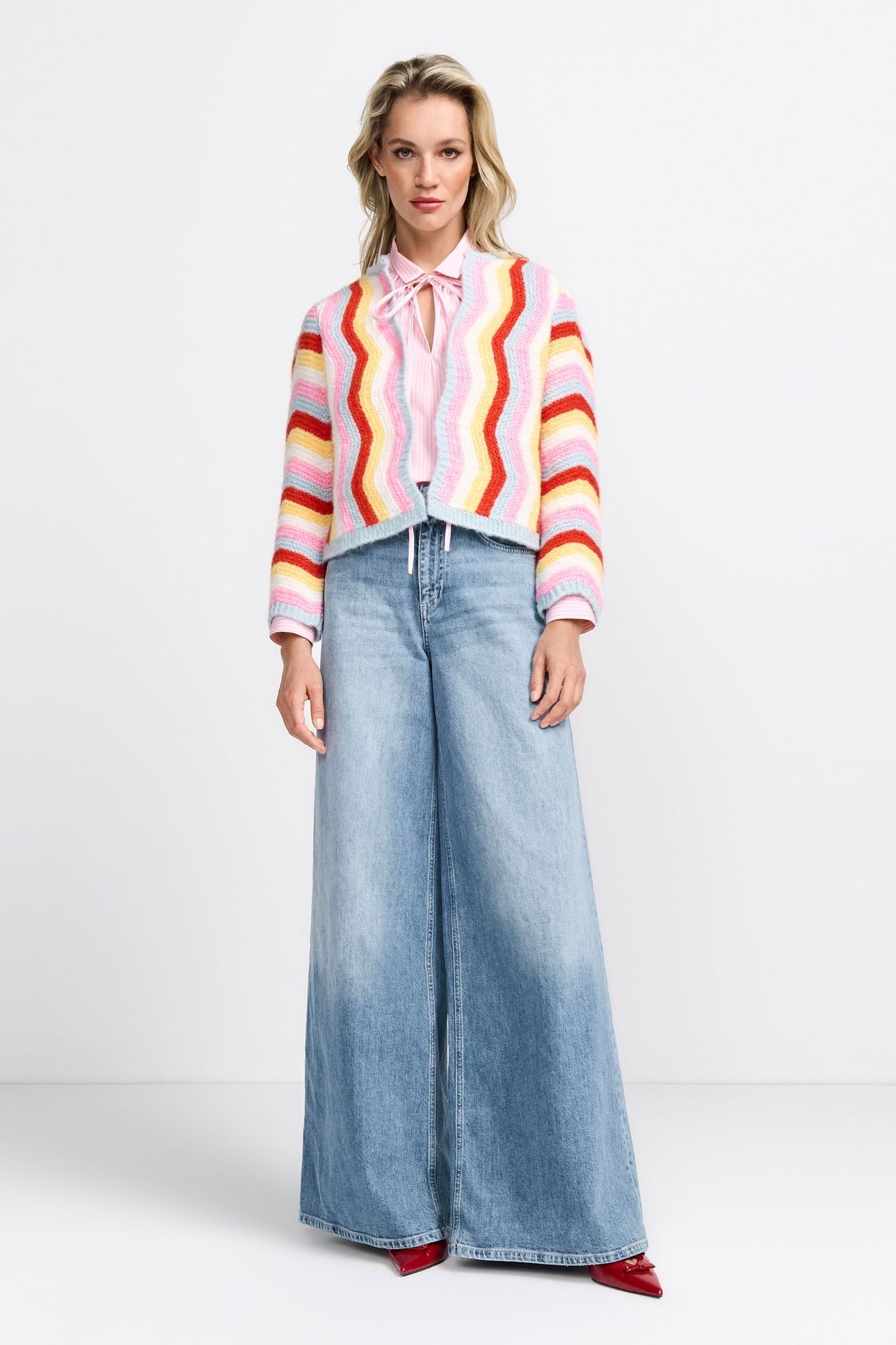 SUPER FLARE BLUE DENIM ORGANIC DENIM BLUE 1