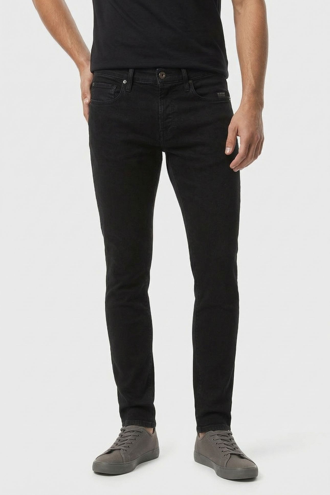 3301 SLIM JEANS JET BLACK 1