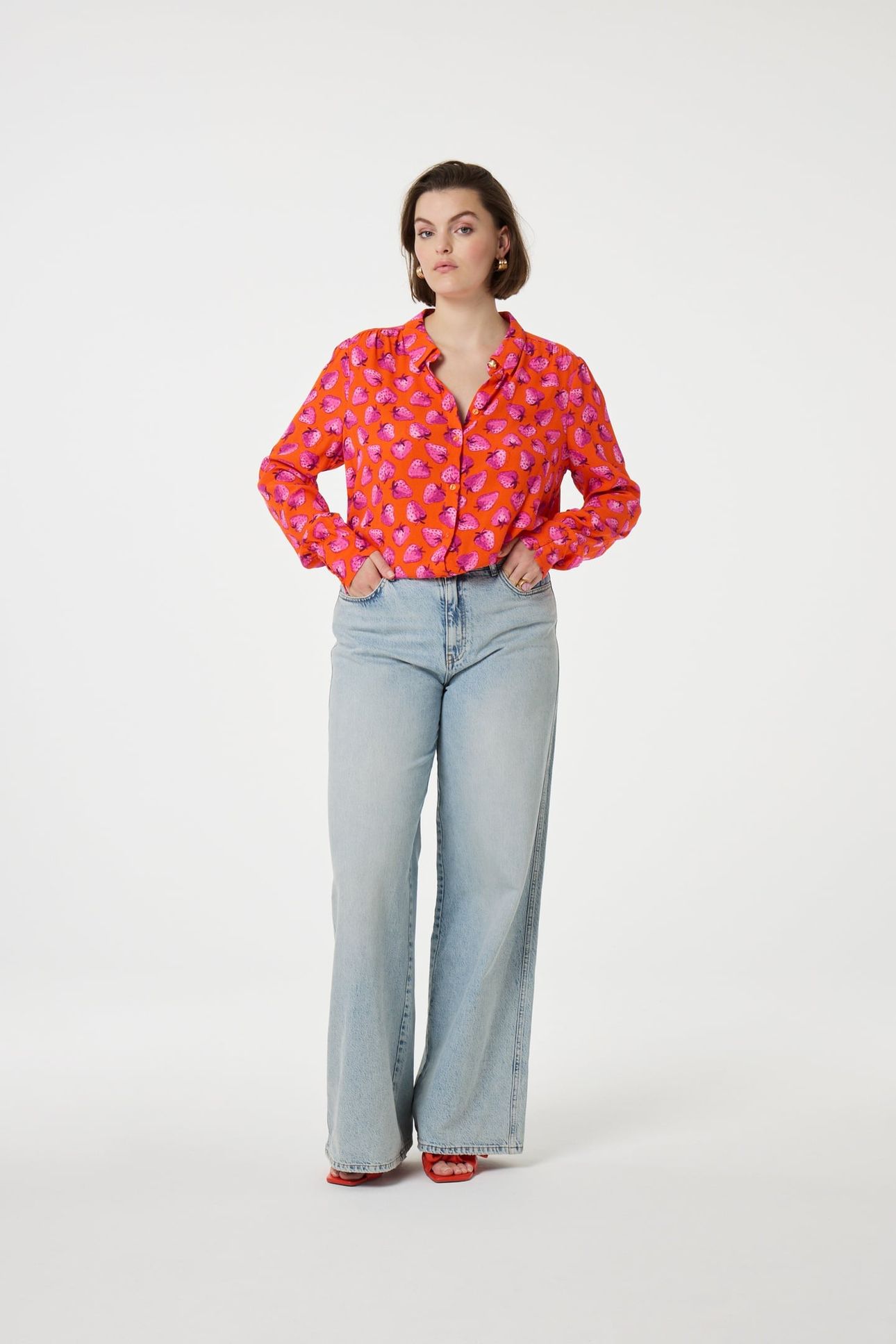 COCO BLOUSE TANGERINE/PINK DREAM 1