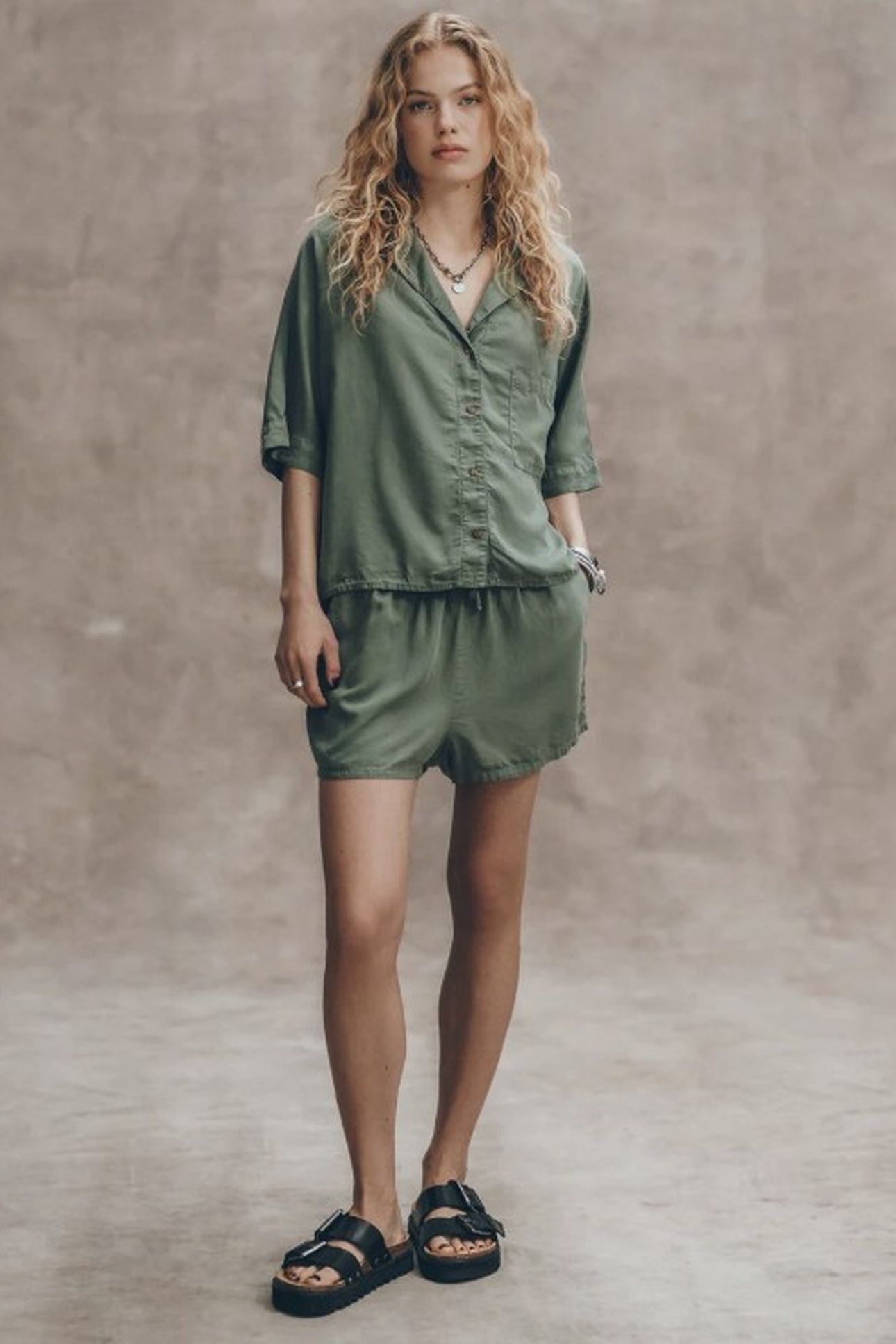 THE GREEN CO-ORD SHIRT GREEN 2