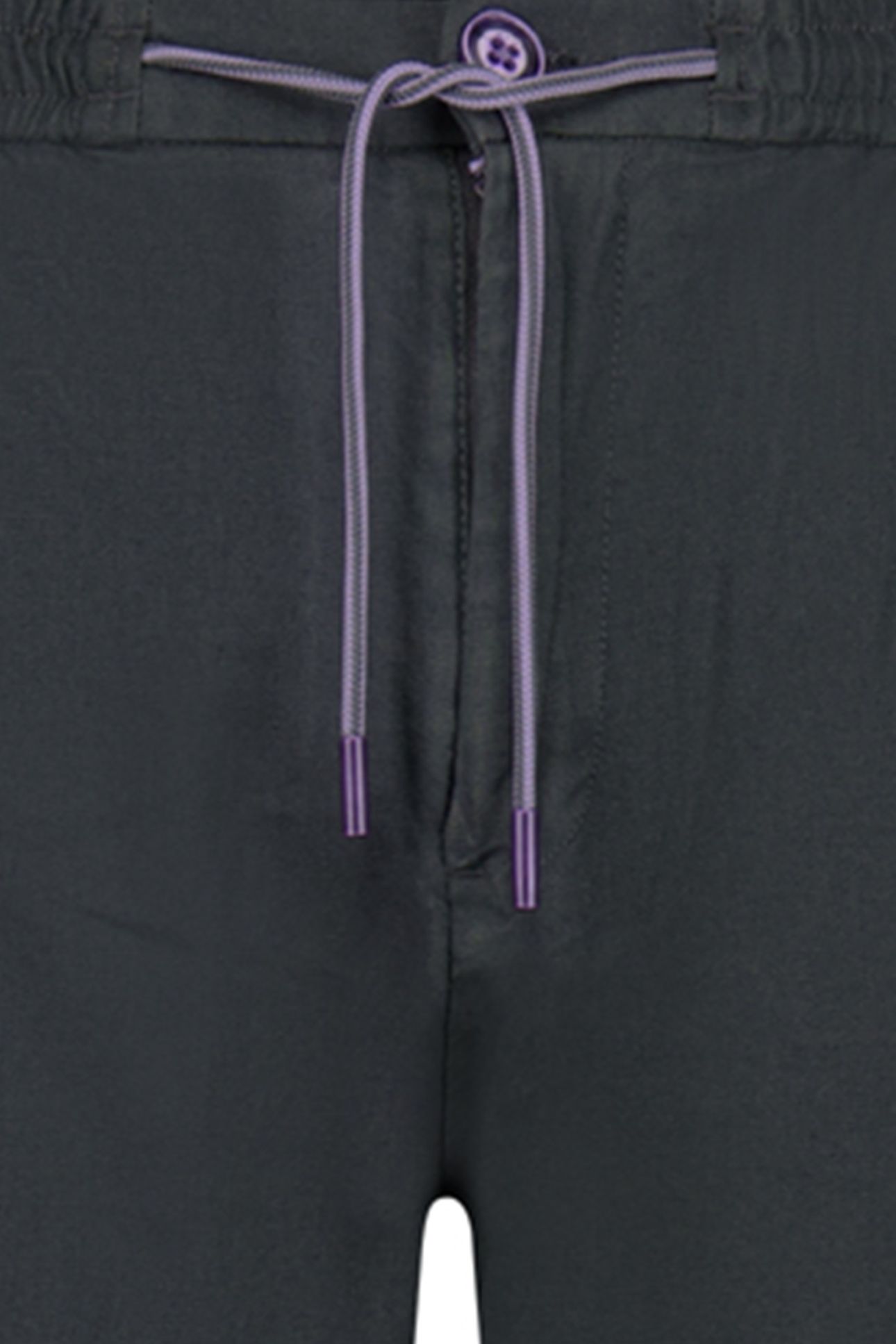 BEACH PANT WITH LINEN GARMENT DYED DARK STEEL 3