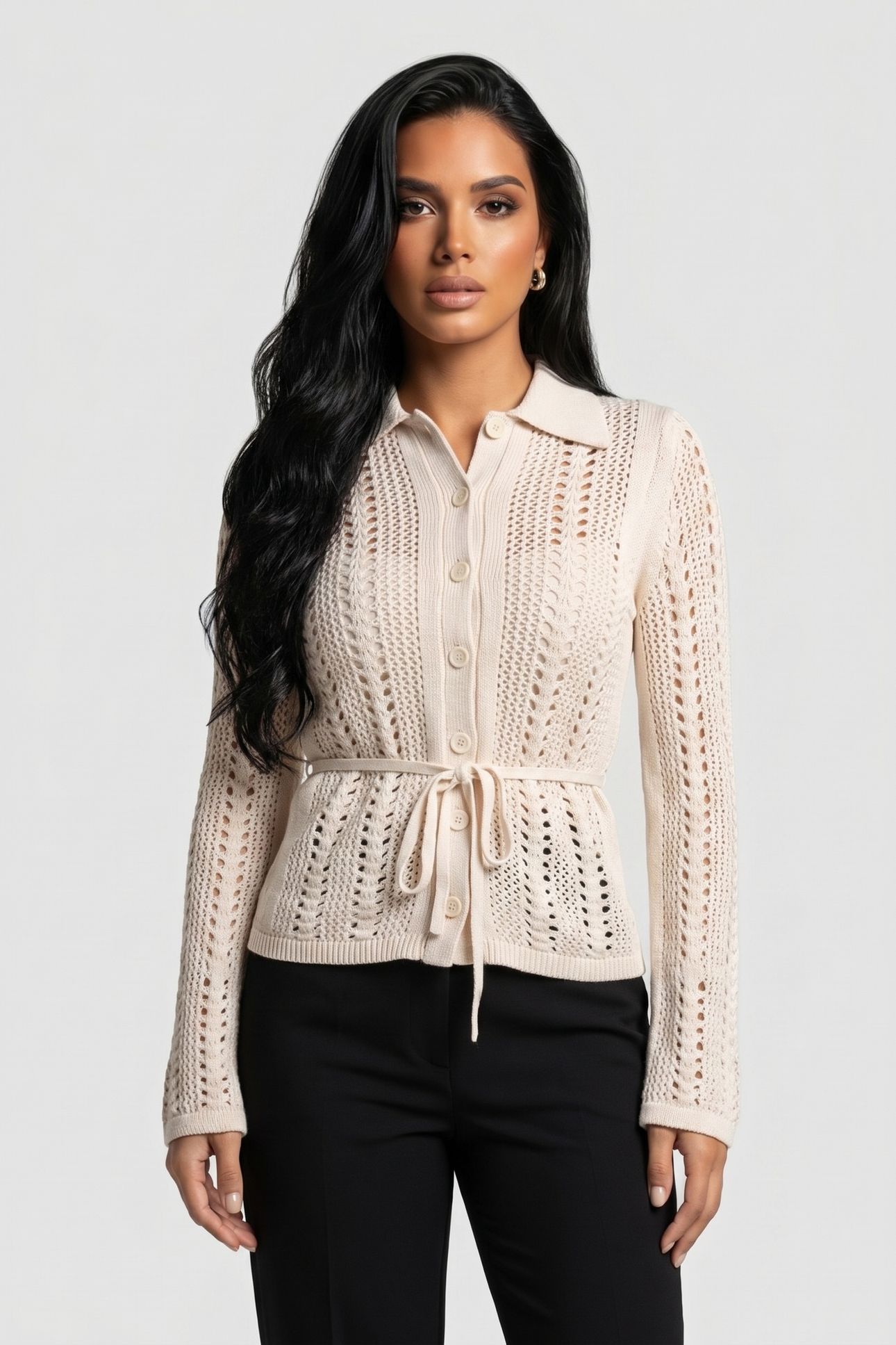 VALENTINA CARDIGAN BEIGE 1