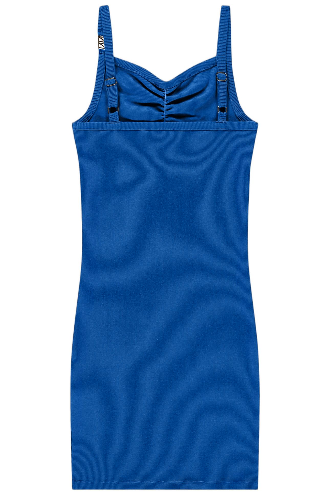 LUUNA RIB DRESS AZURE BLUE 2