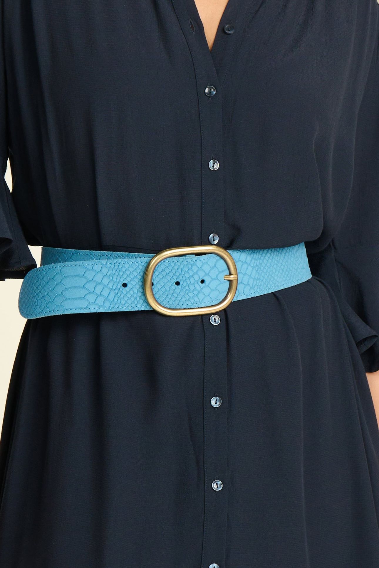 BELT - OLIVIA SUEDE SKY BLUE 1