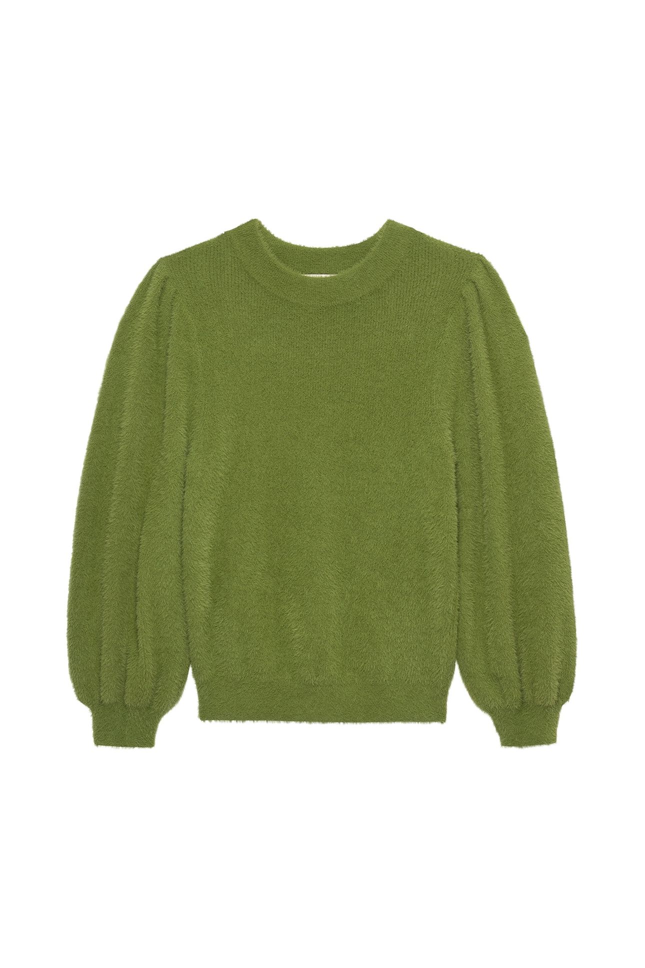 FUZZY PUFF SLEEVE KNIT GRASSHOPPER 4
